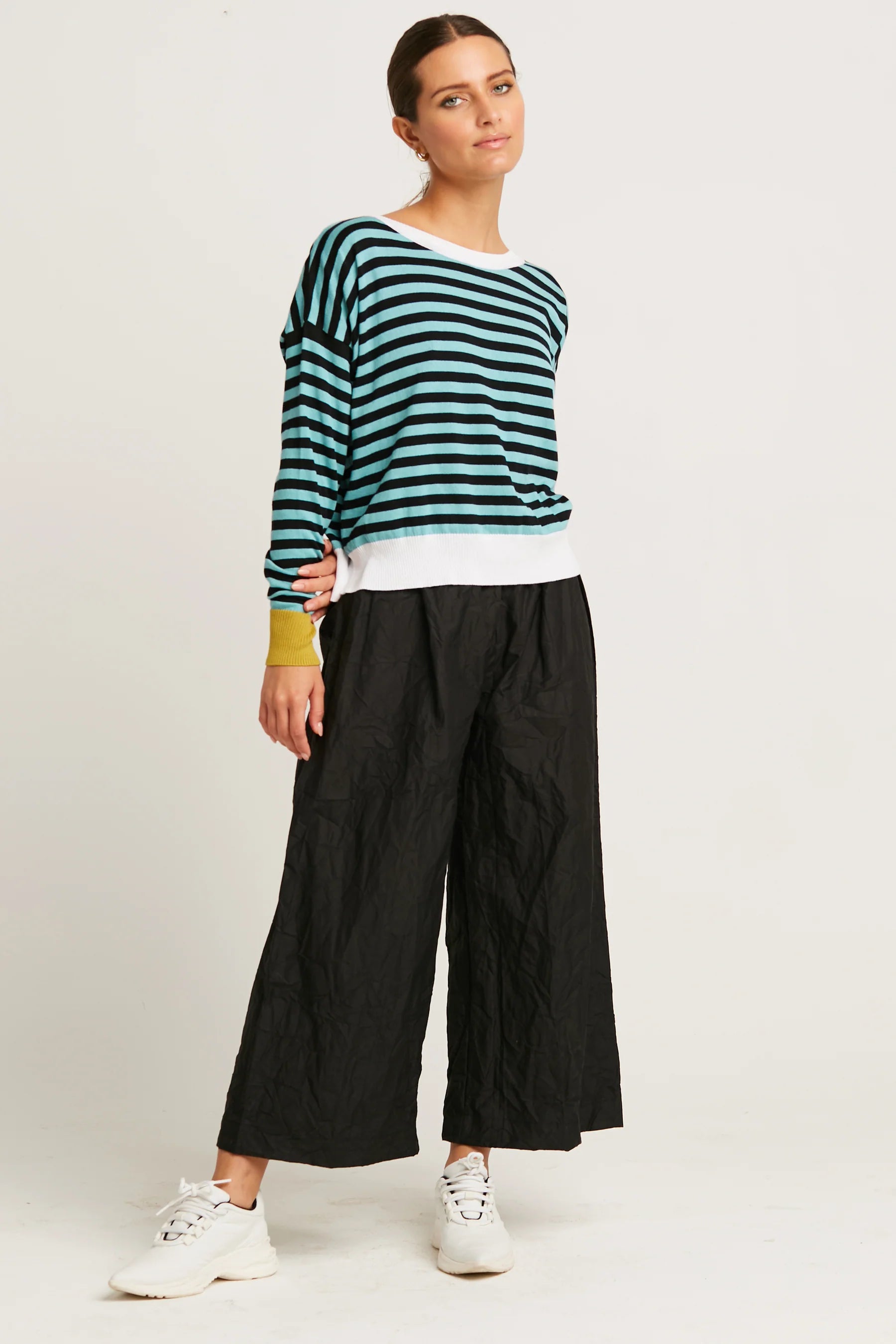 Planet by Lauren G Crushed Nylon Crop Gaucho Pants、mySite、noshort