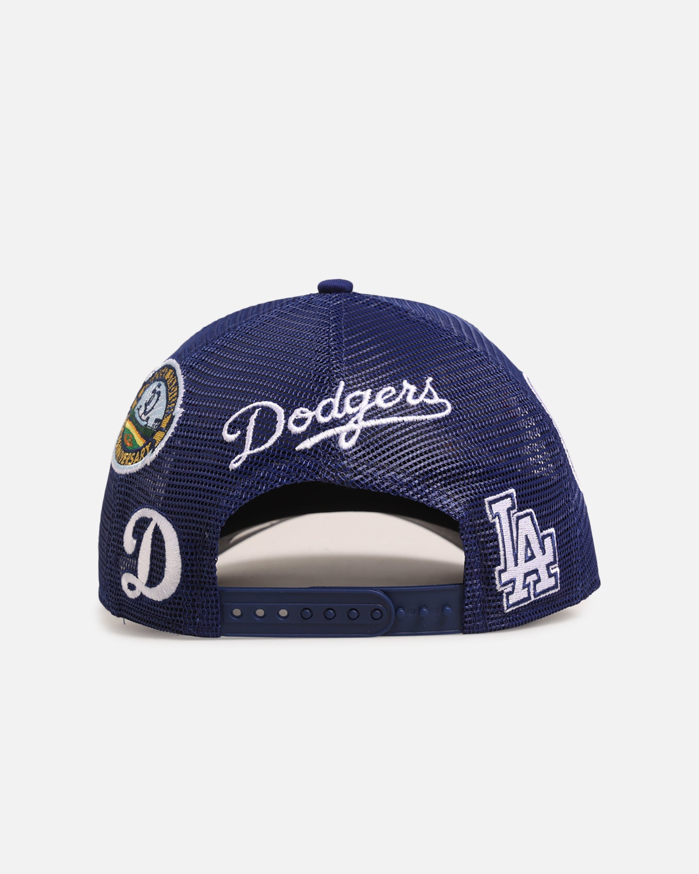 New Era Los Angeles Dodgers 'Mesh Crown All Over Logos' 9FORTY A-Frame Snapback Official Team Colour、mySite、zt4zffjzw
