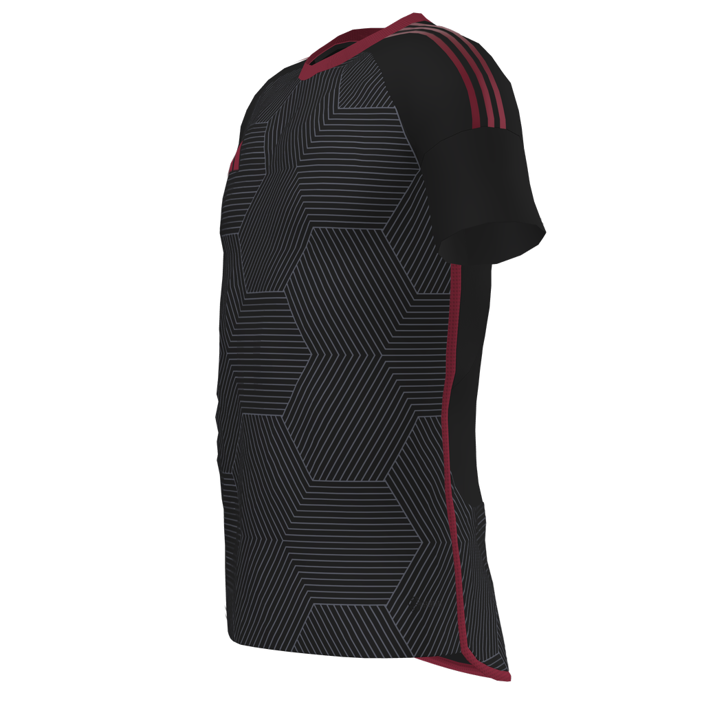 adidas ADULT Clippers FC Custom Competition 25 Jersey - Black、mySite、noshort