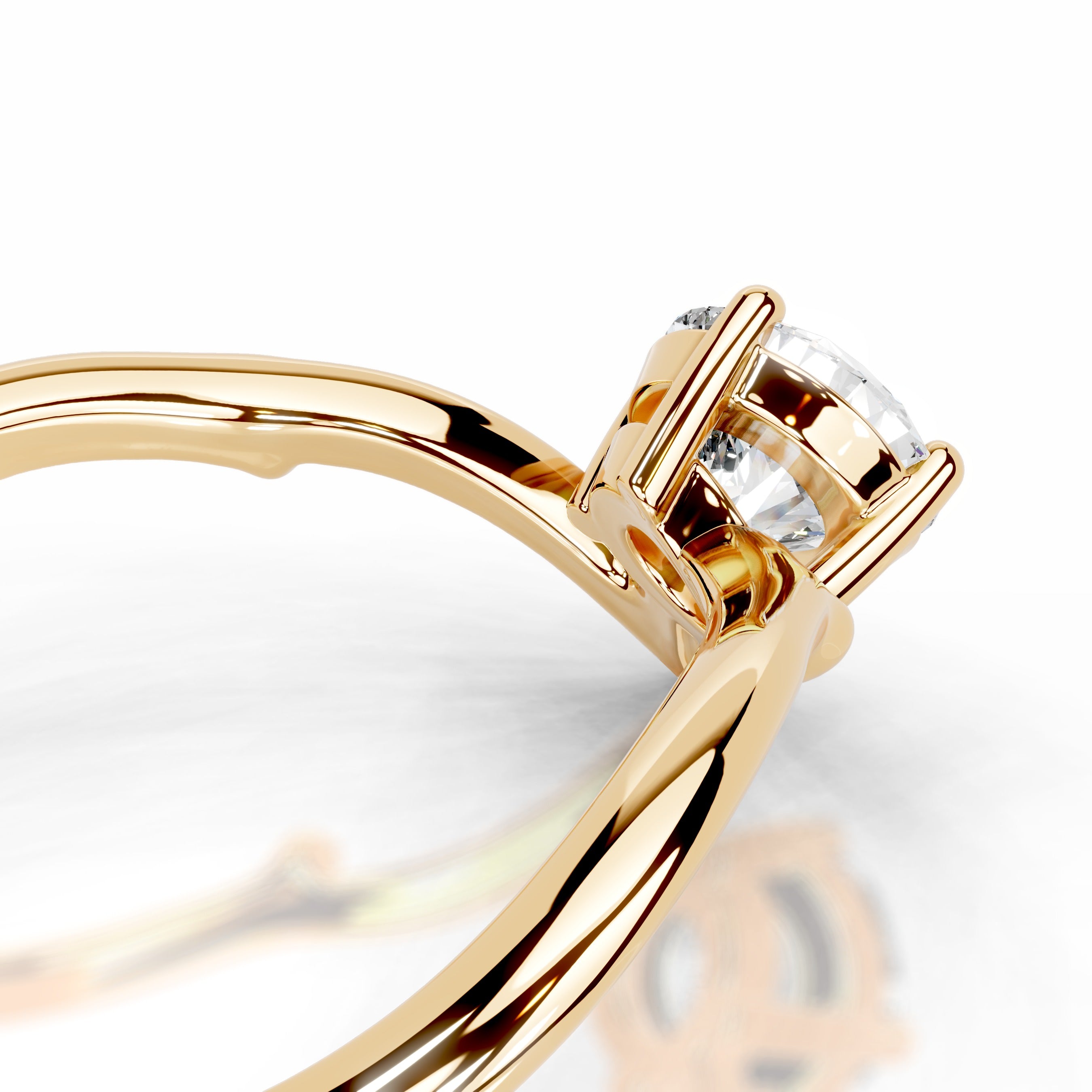 Evergreen Grace Lab Grown Diamond Ring - 18K Yellow Gold、mySite、hinf8tx79