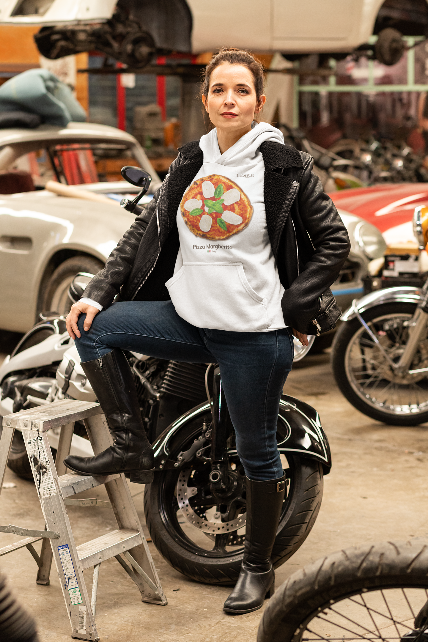 Pizza Margherita Unisex Hoodie、mySite、camillekostekn