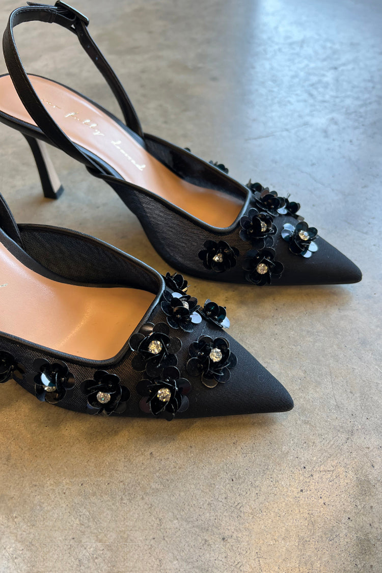 Black Bead Bimba Slingback Shoes、mySite、solidvoid