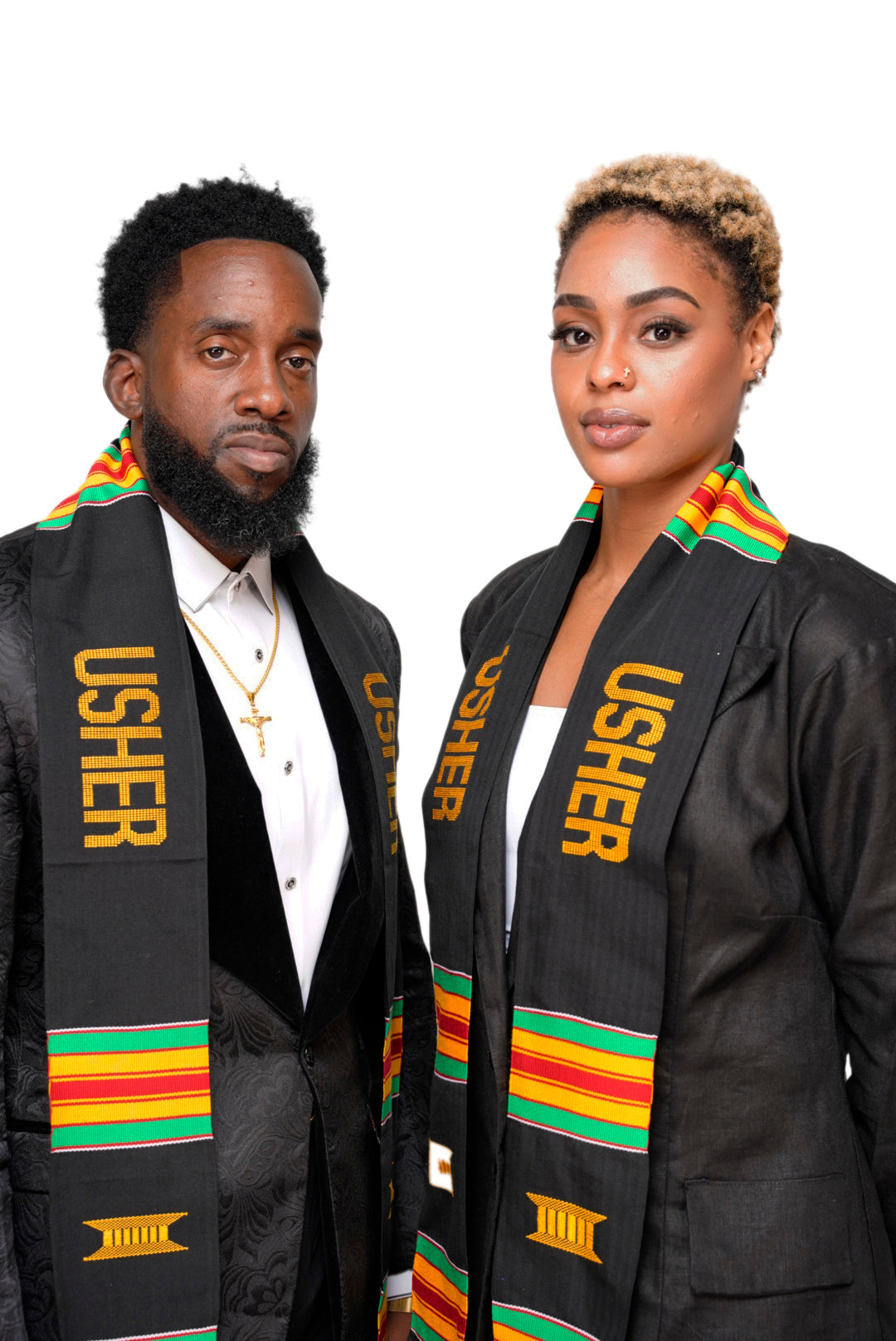 Usher Handwoven Kente Scarf-Sash DP1549、mySite、solidvoid