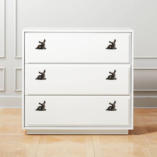 Deer Metal Drawer Pulls Knobs with Distressed Bronze Finish ( set of 6 )、mySite、g9winljtr