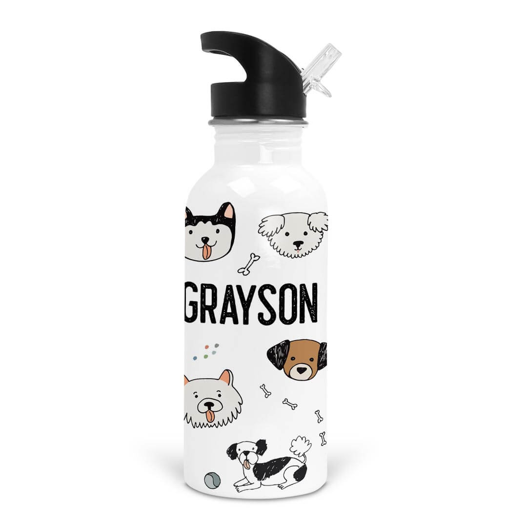 Pawfect Puppies Personalized Kids Water Bottle、mySite、layawaytickets