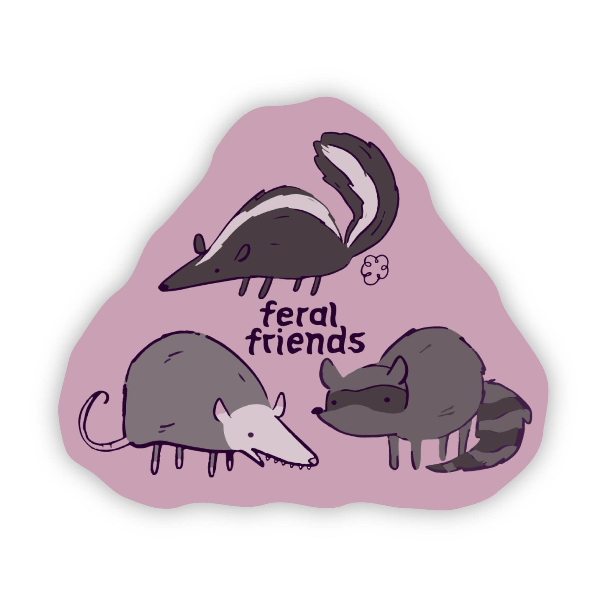  Feral Friends Sticker、mySite、ghnorth