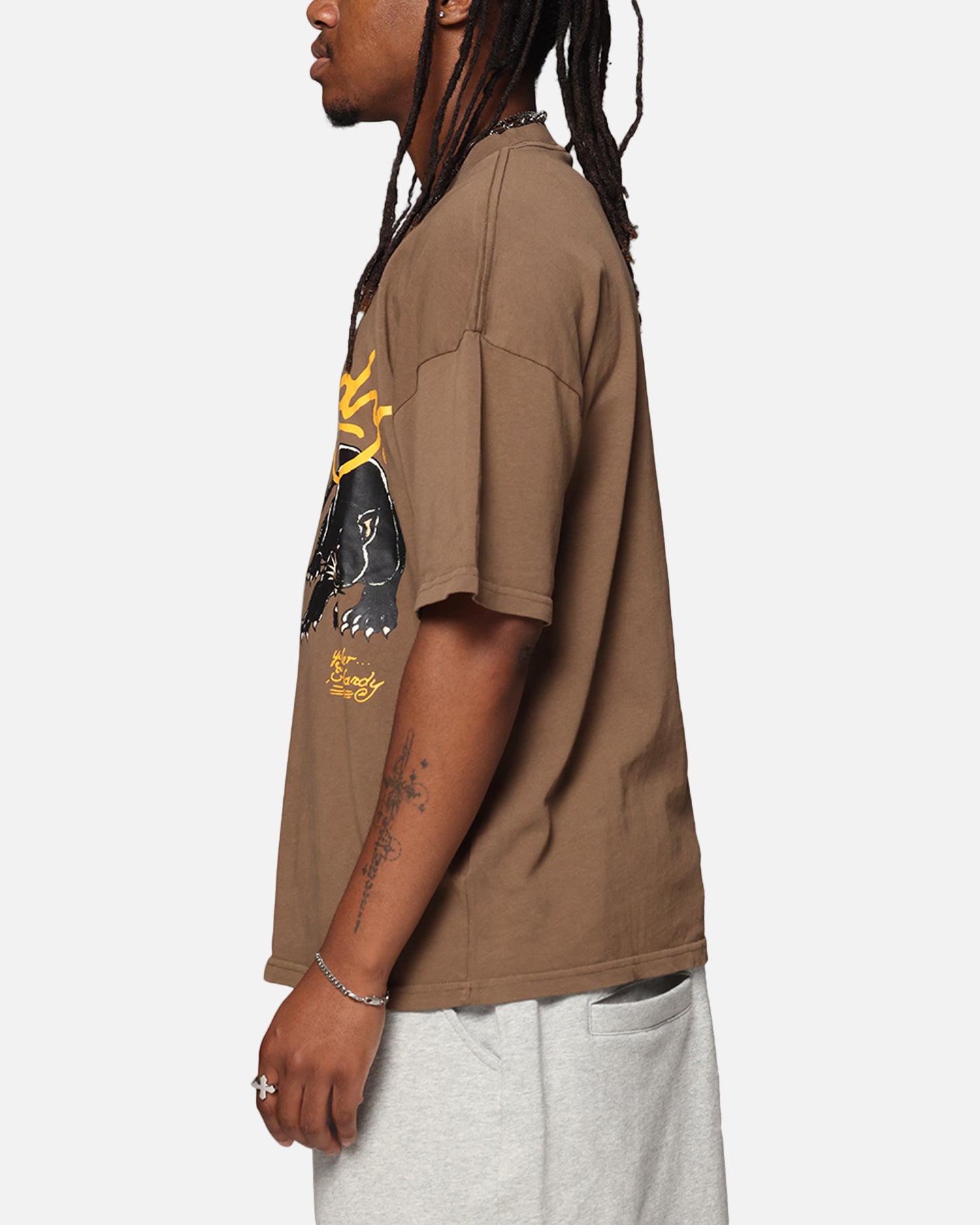 Ed Hardy Pypu Panther T-Shirt Brown、mySite、zt4zffjzw