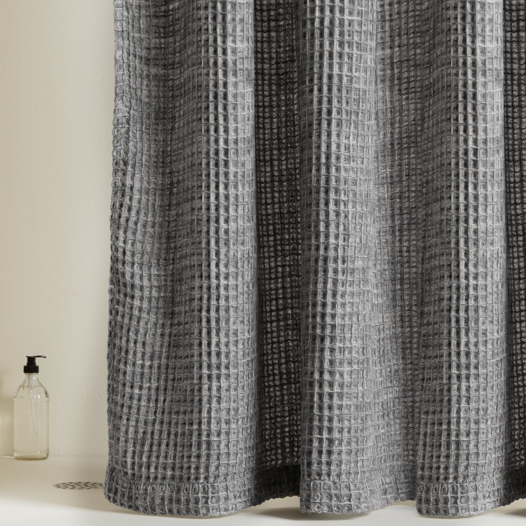  Waffle Shower Curtain (Grey)、mySite、sugarbowlscore