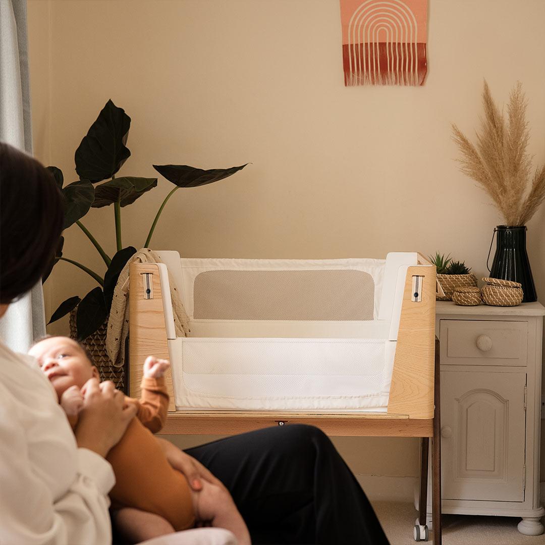  Gaia Hera Bedside Crib² - Natural/Walnut、mySite、merchandisen