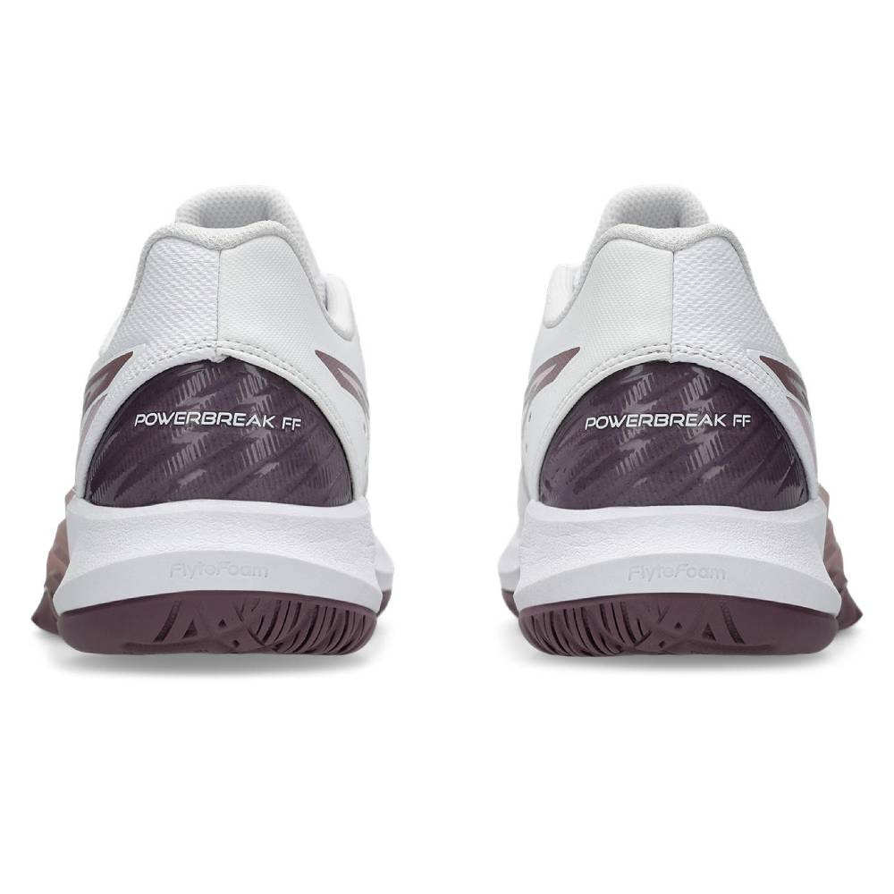 Asics Powerbreak FF Women's Indoor Court Shoe (White/Dusty Mauve)