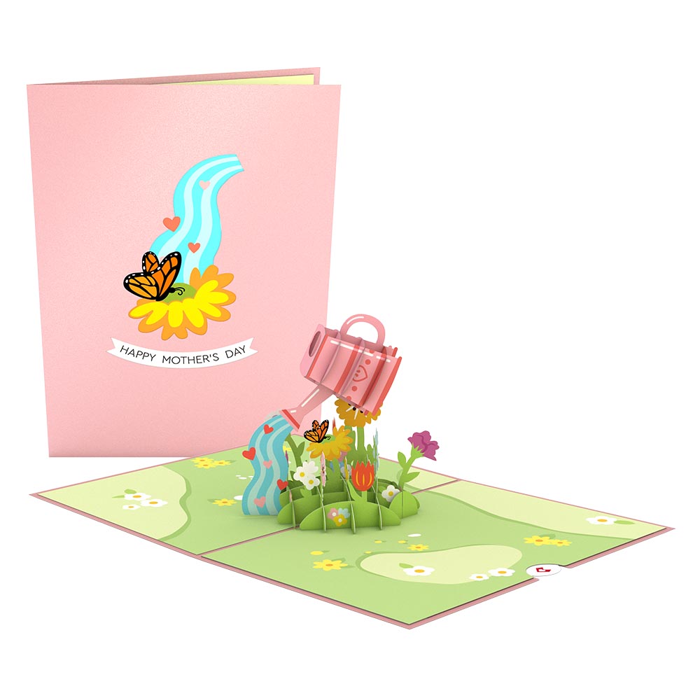 Watering Can Mother's Day Pop-Up Card、mySite、solidvoid