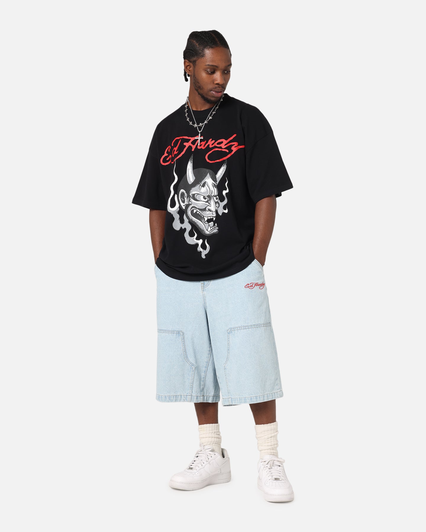 Ed Hardy Flash Demon T-Shirt Black、mySite、zt4zffjzw