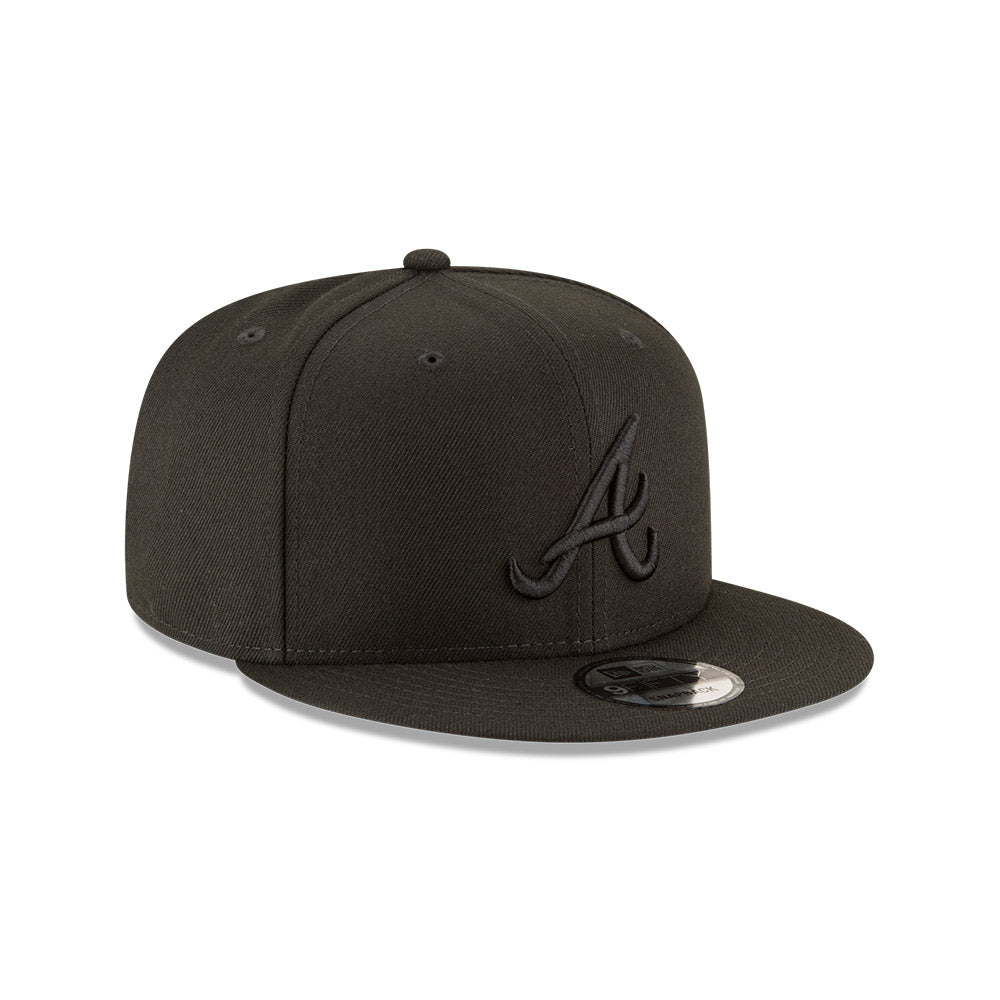 Atlanta Braves New Era Black on Black 9FIFTY Snapback Hat、mySite、vikingsvslions