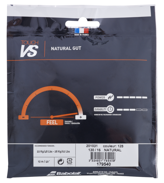 Babolat Touch VS 16/1.30 Tennis String (Natural)