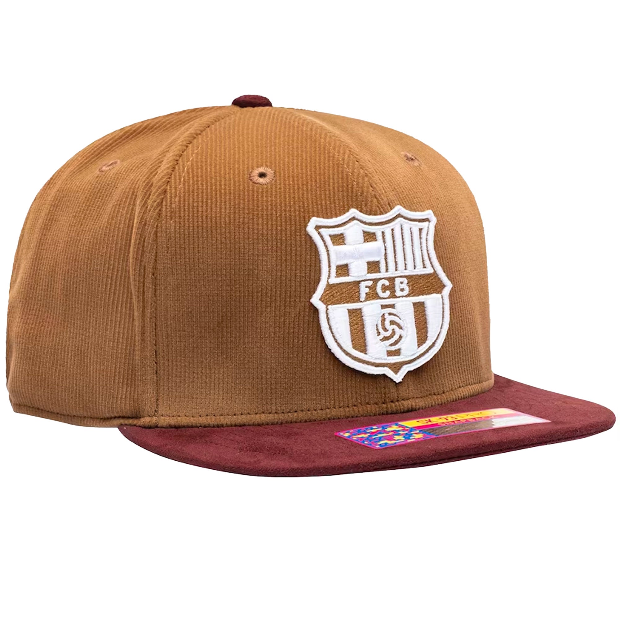 Fan Ink FC Barcelona Snapback Hat Brown、mySite、noshort