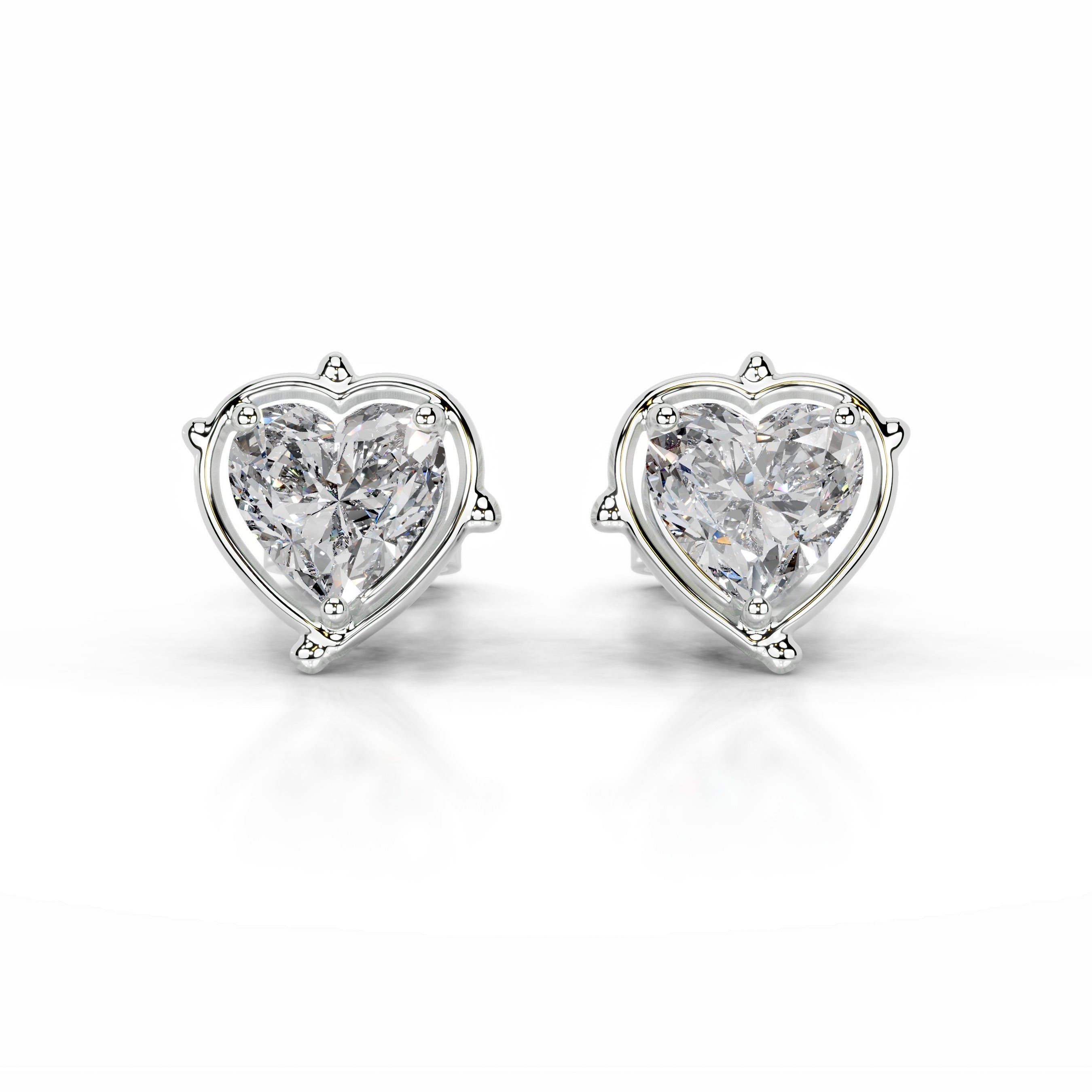 Rooted in Love Lab Grown Diamond Earrings - 18K White Gold、mySite、hinf8tx79