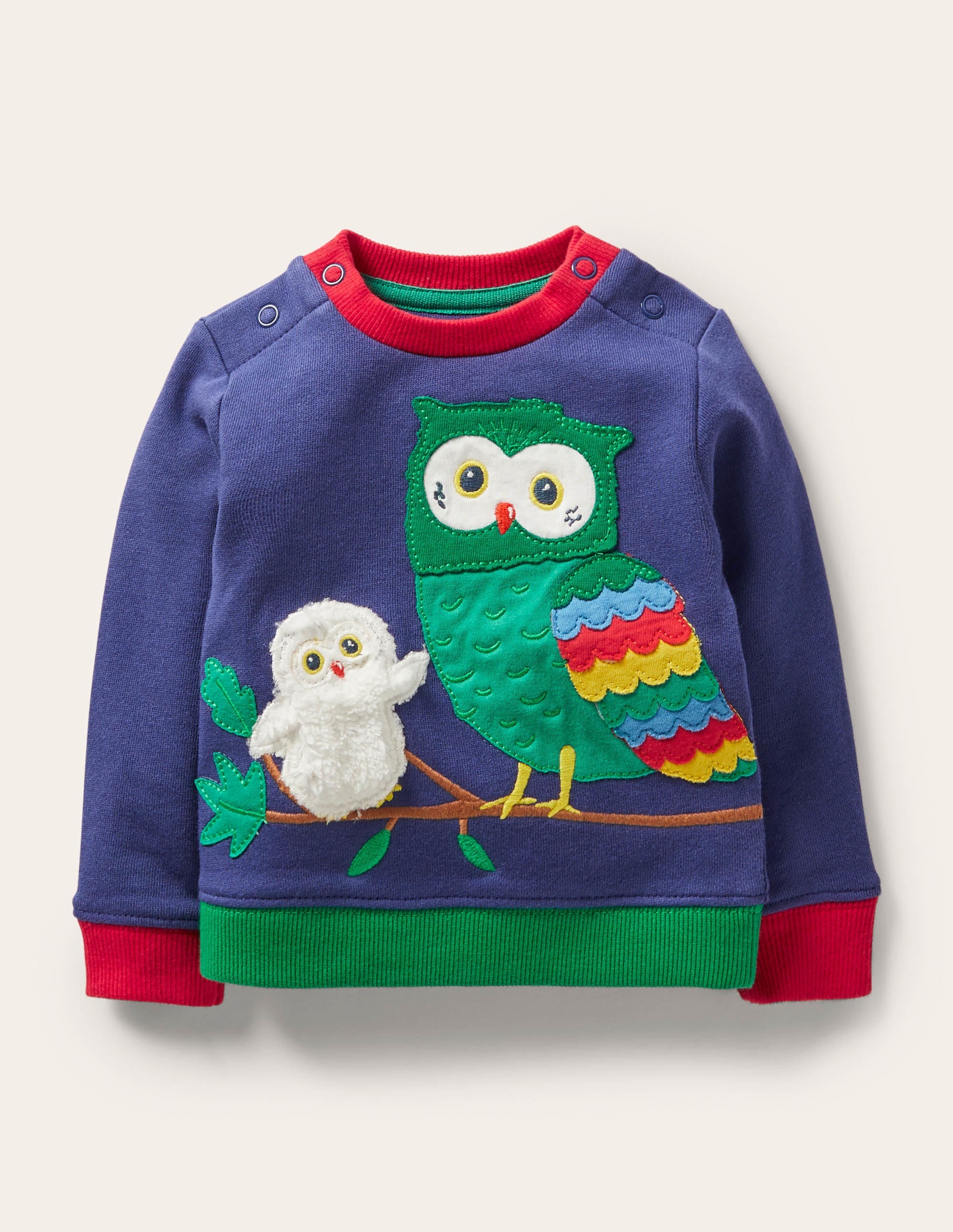  Cosy Sweatshirt-Starboard Blue Owls、mySite、ashleygrahame