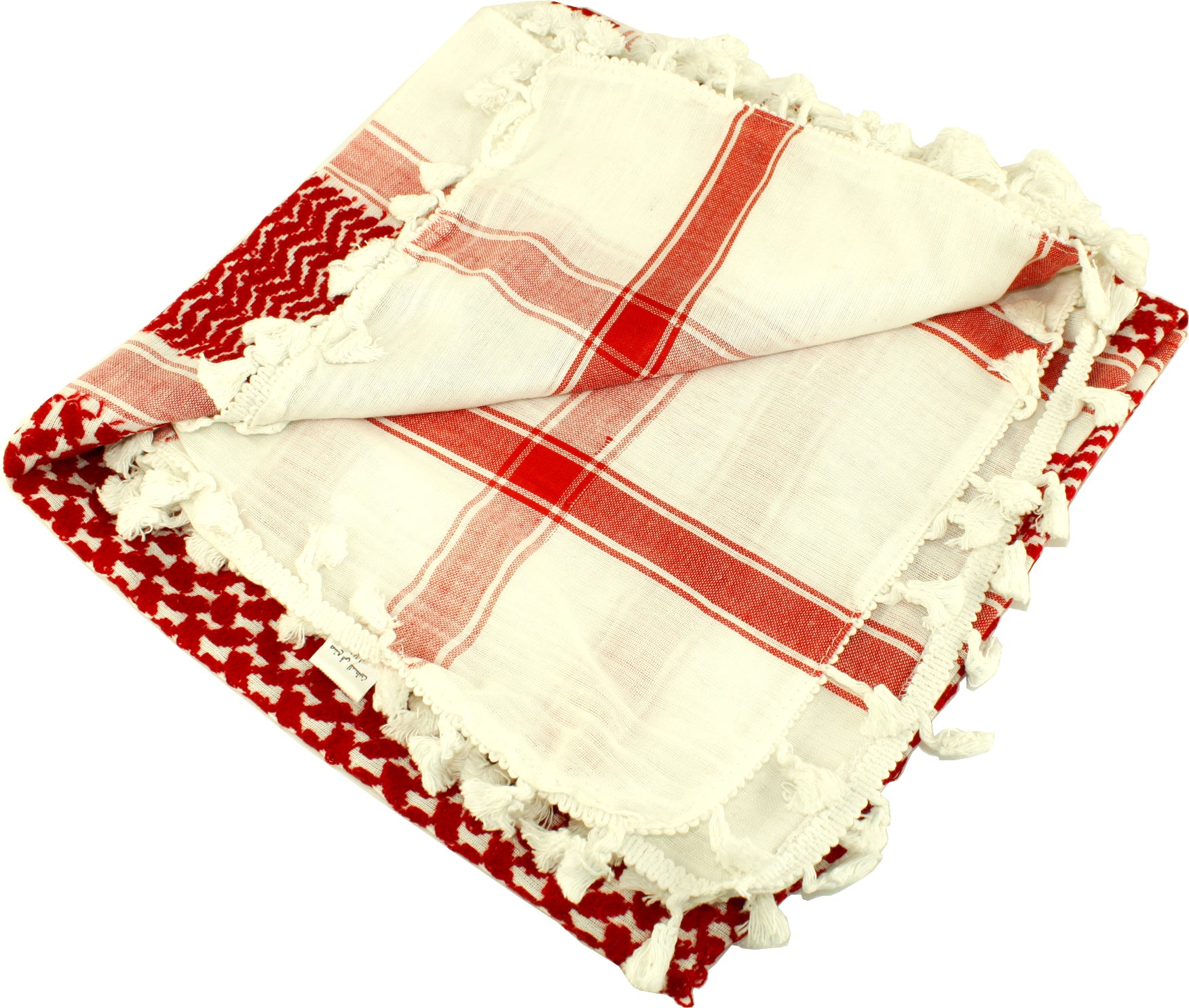  Hirbawi Kufiya Original Men's Royal Lace Arab Scarf One Size Dark Red on White、mySite、elrpsem3k