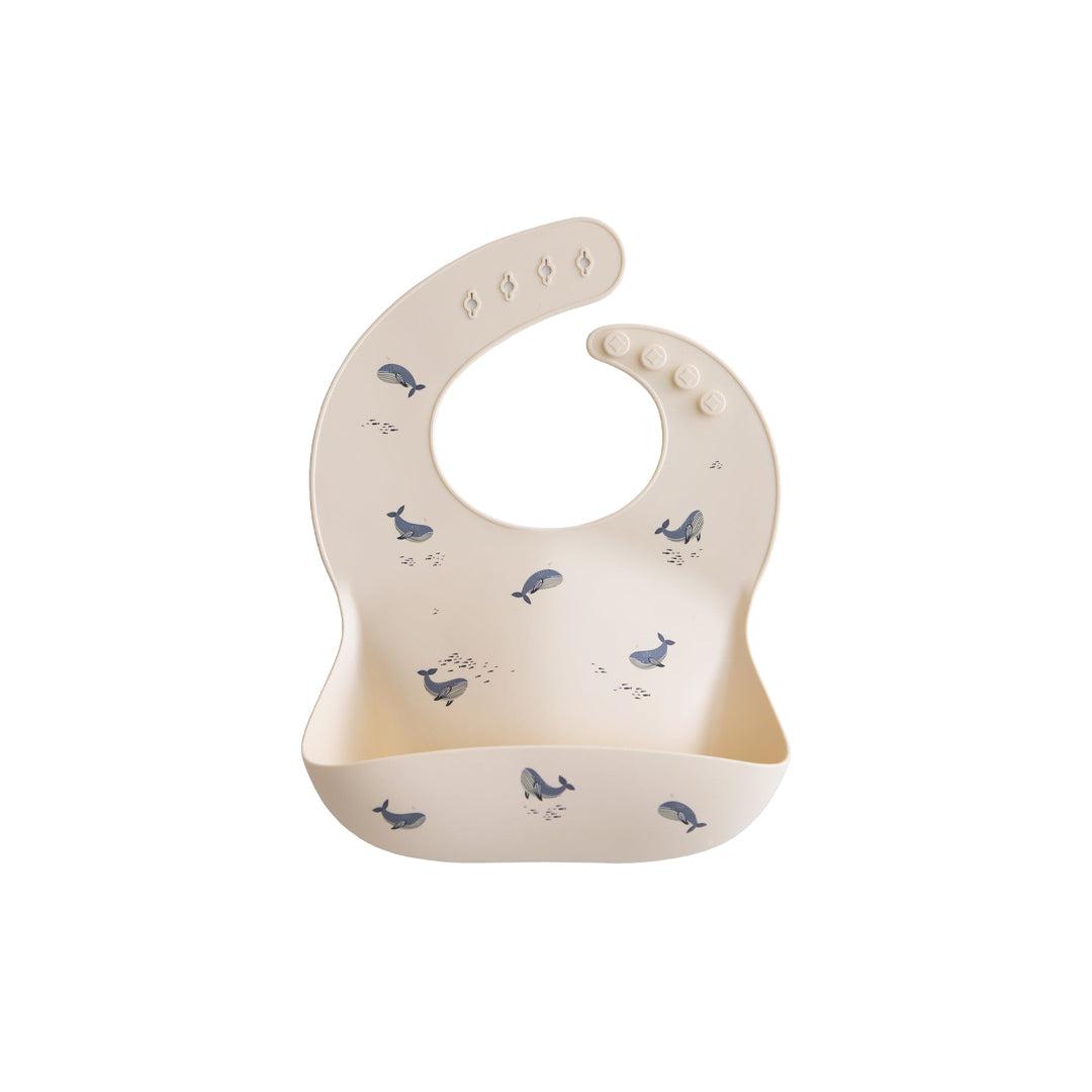  Mushie Silicone Bib - Whales、mySite、merchandisen