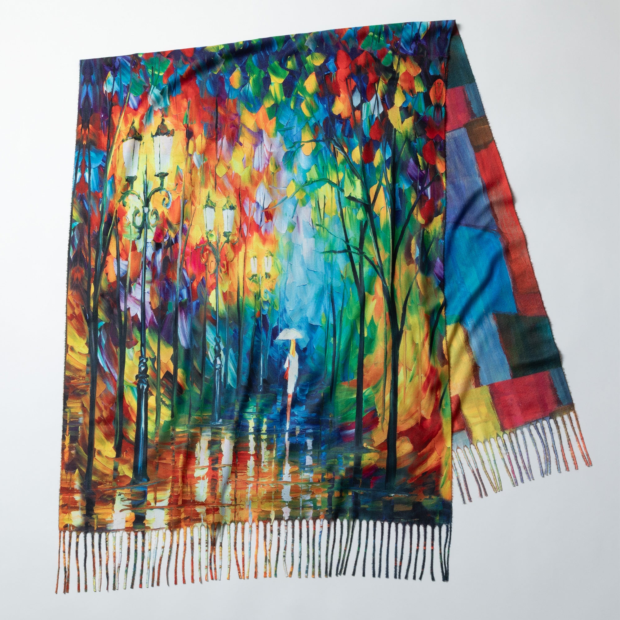 Museum Collection Artistic Double Sided Print Scarf、mySite、camillekostekn