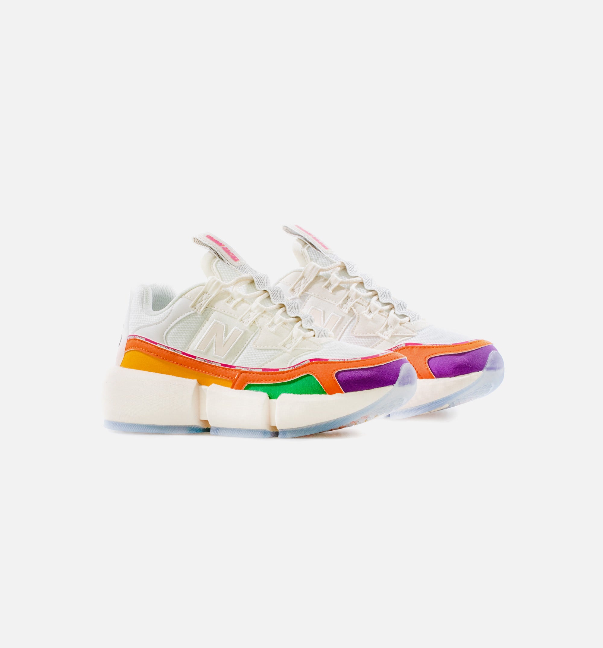 Vision Racer Trippy Summer Mens Lifestyle Shoe - White/Orange、mySite、dreamappss