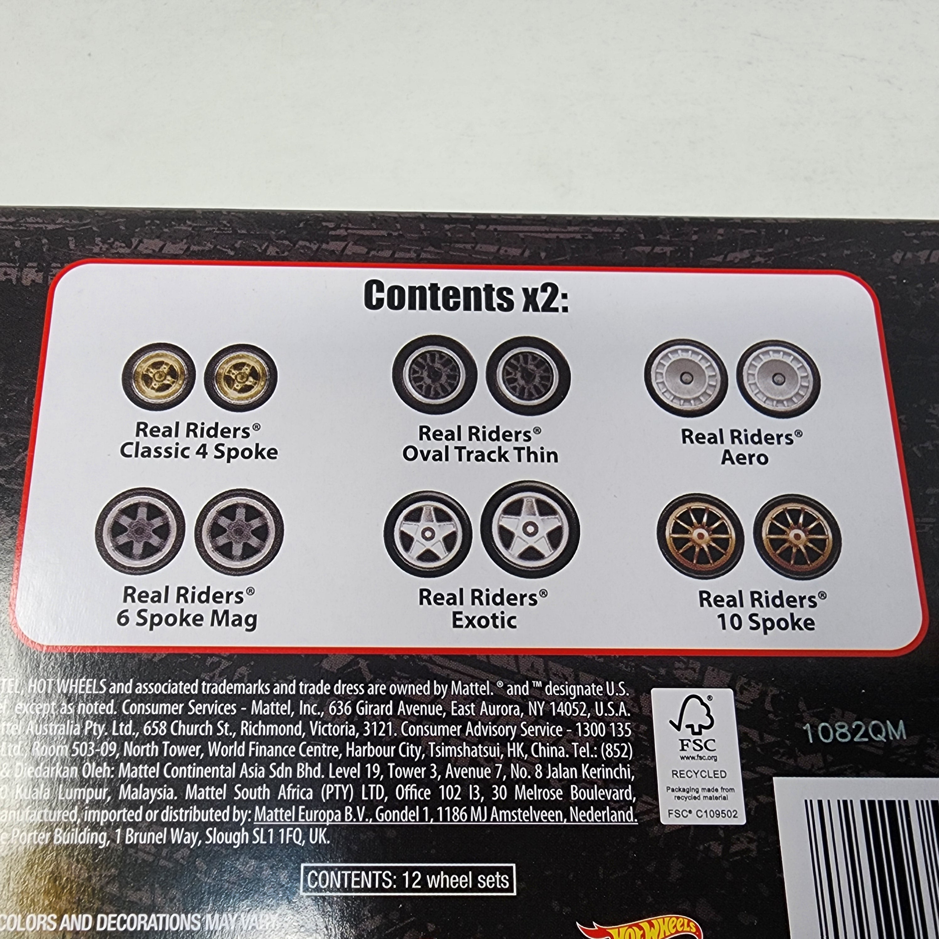 Set #2 Real Rider Tire & Rims * Hot Wheels includes 6 Sets、mySite、hgirdovlk