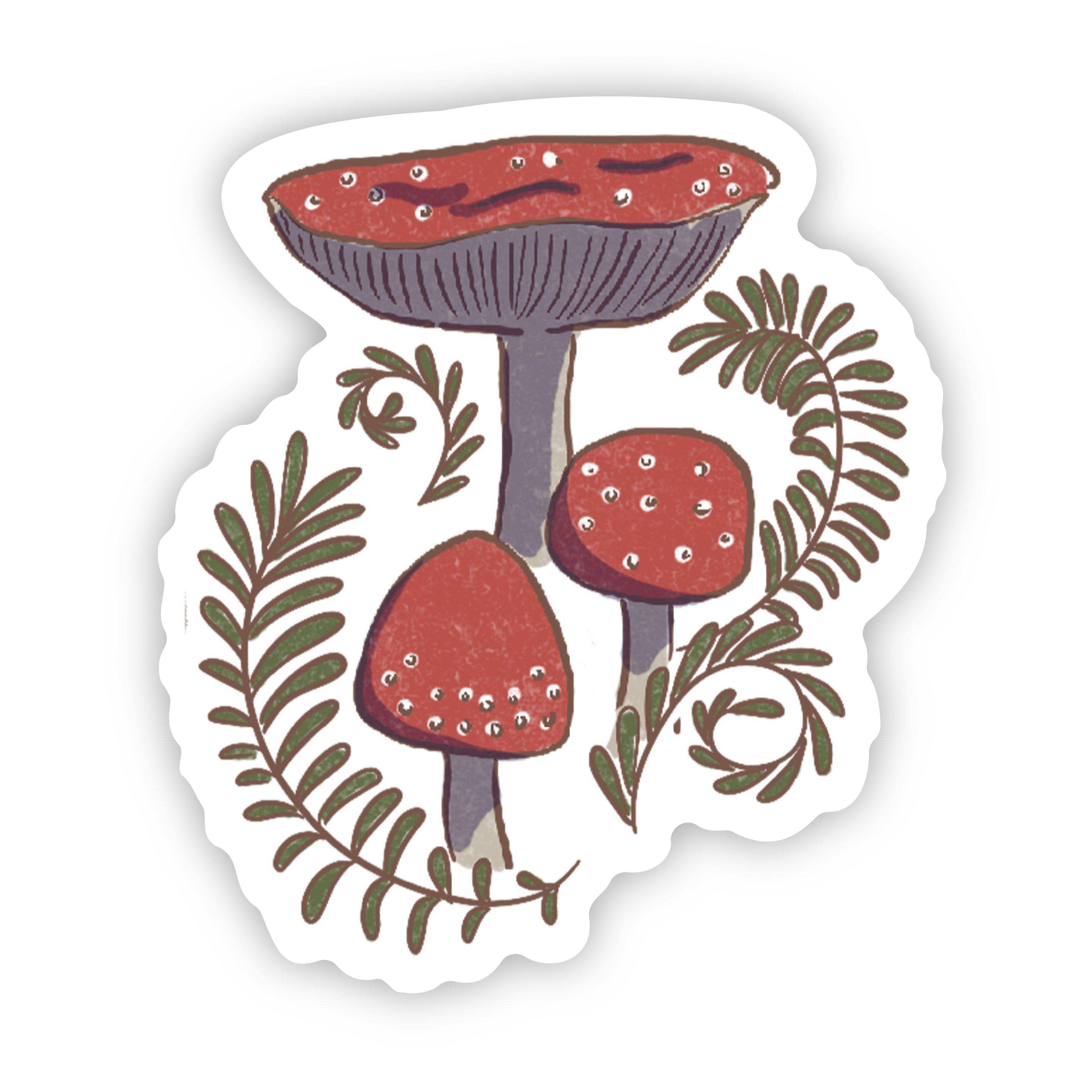  Three Red Mushrooms Sticker、mySite、elrpsem3k