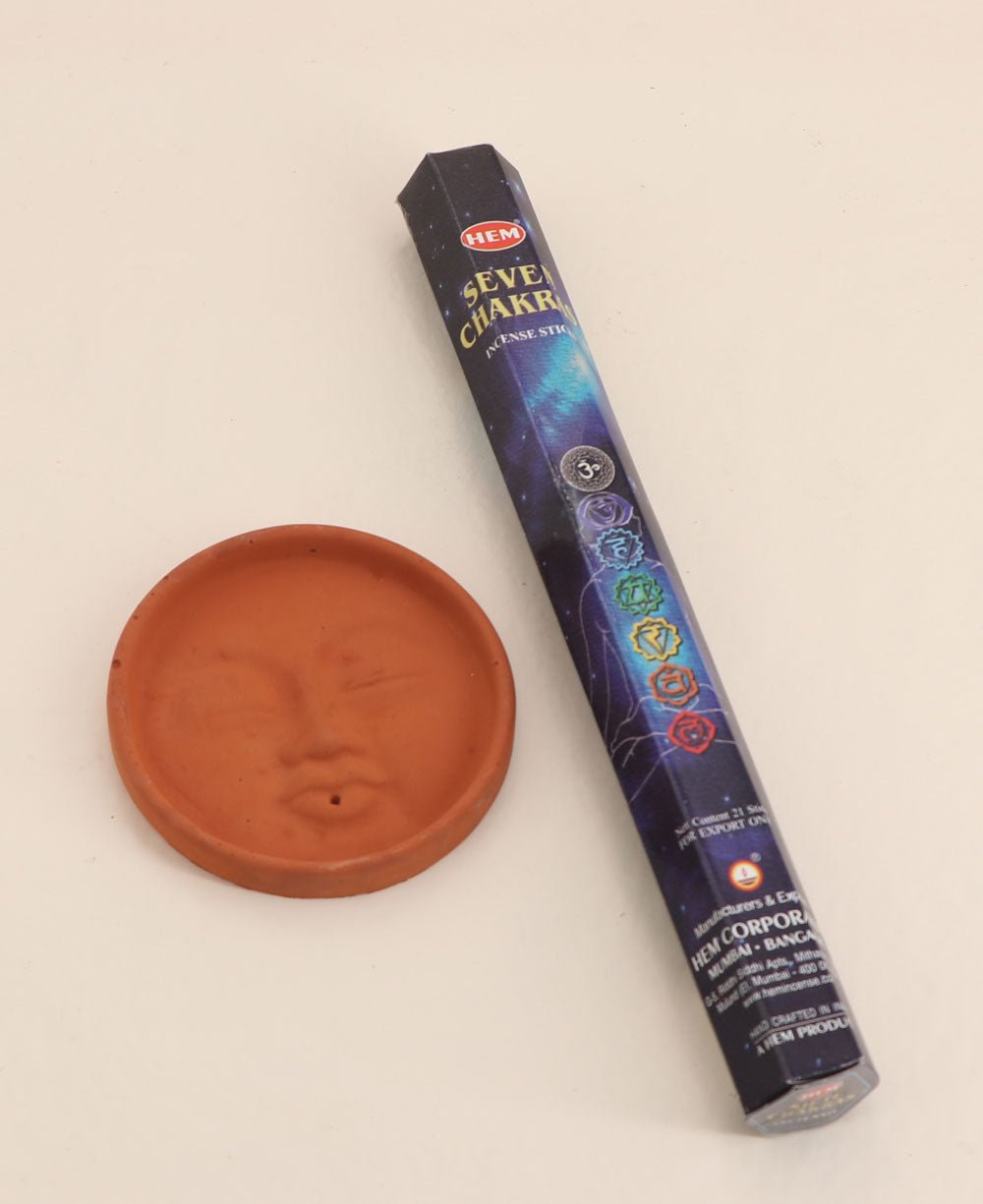 Concrete Boho Incense Burner with Chakra Incense Pack、mySite、topwebapps
