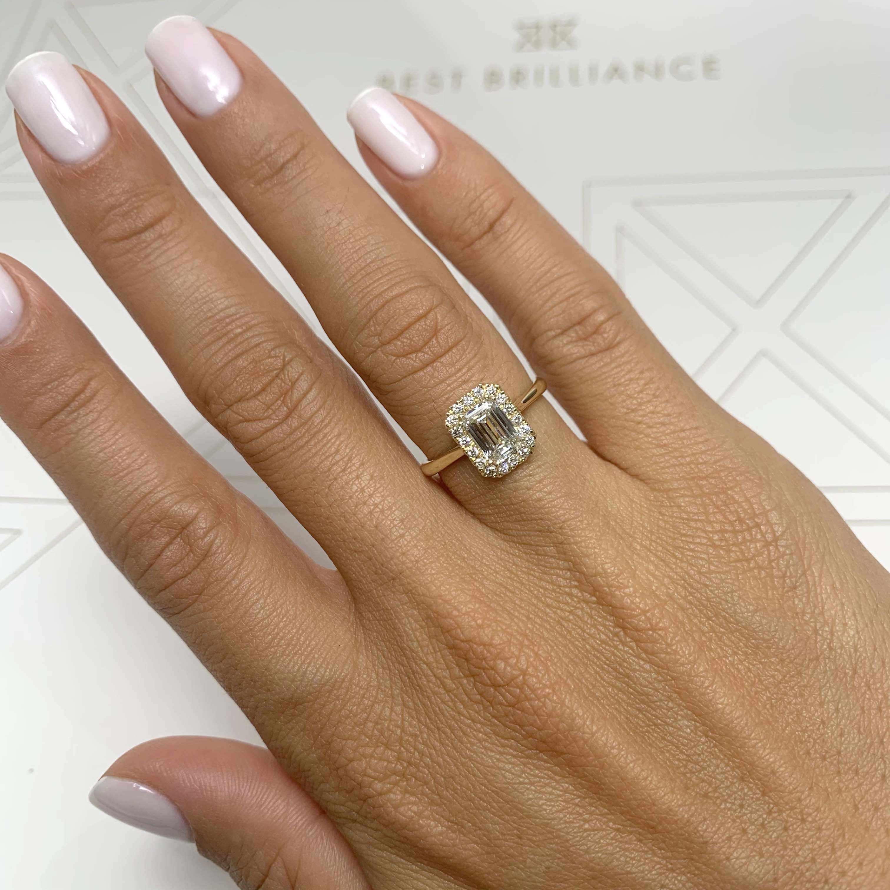 Vanessa Diamond Engagement Ring -18K Yellow Gold、mySite、hinf8tx79