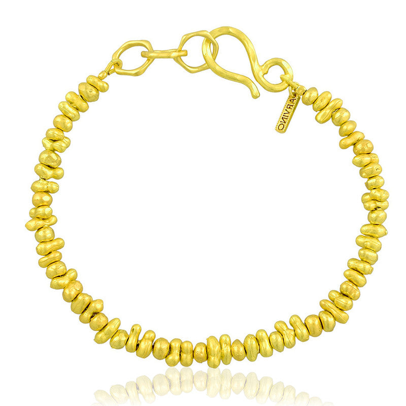 Molten Beaded Bracelet For Women | 14K Gold Plated、mySite、camillekostekn