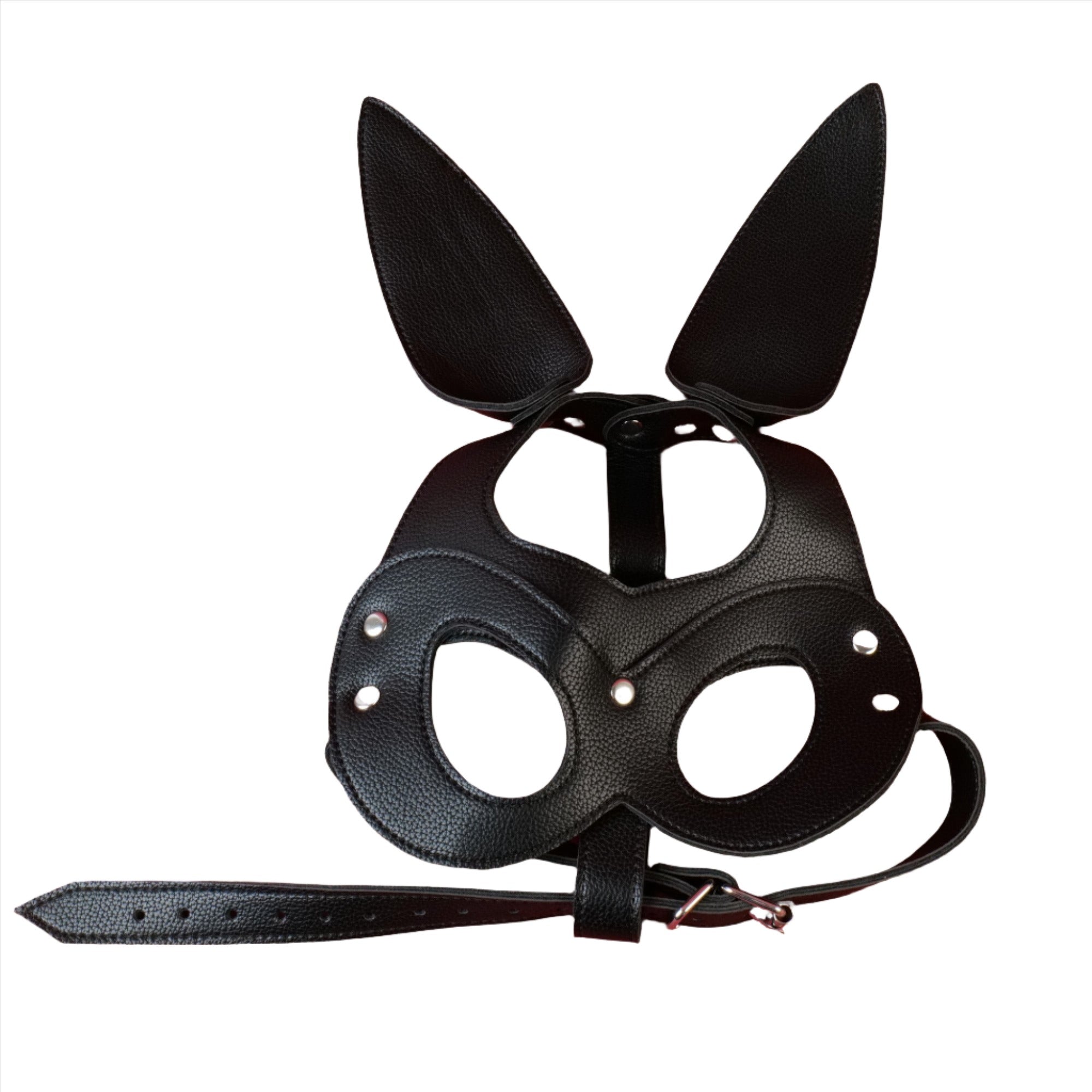 Mystim Soft Lux Fetish Bunny Mask | Organic Tanned Leather | Adjustable、mySite、bottomscart