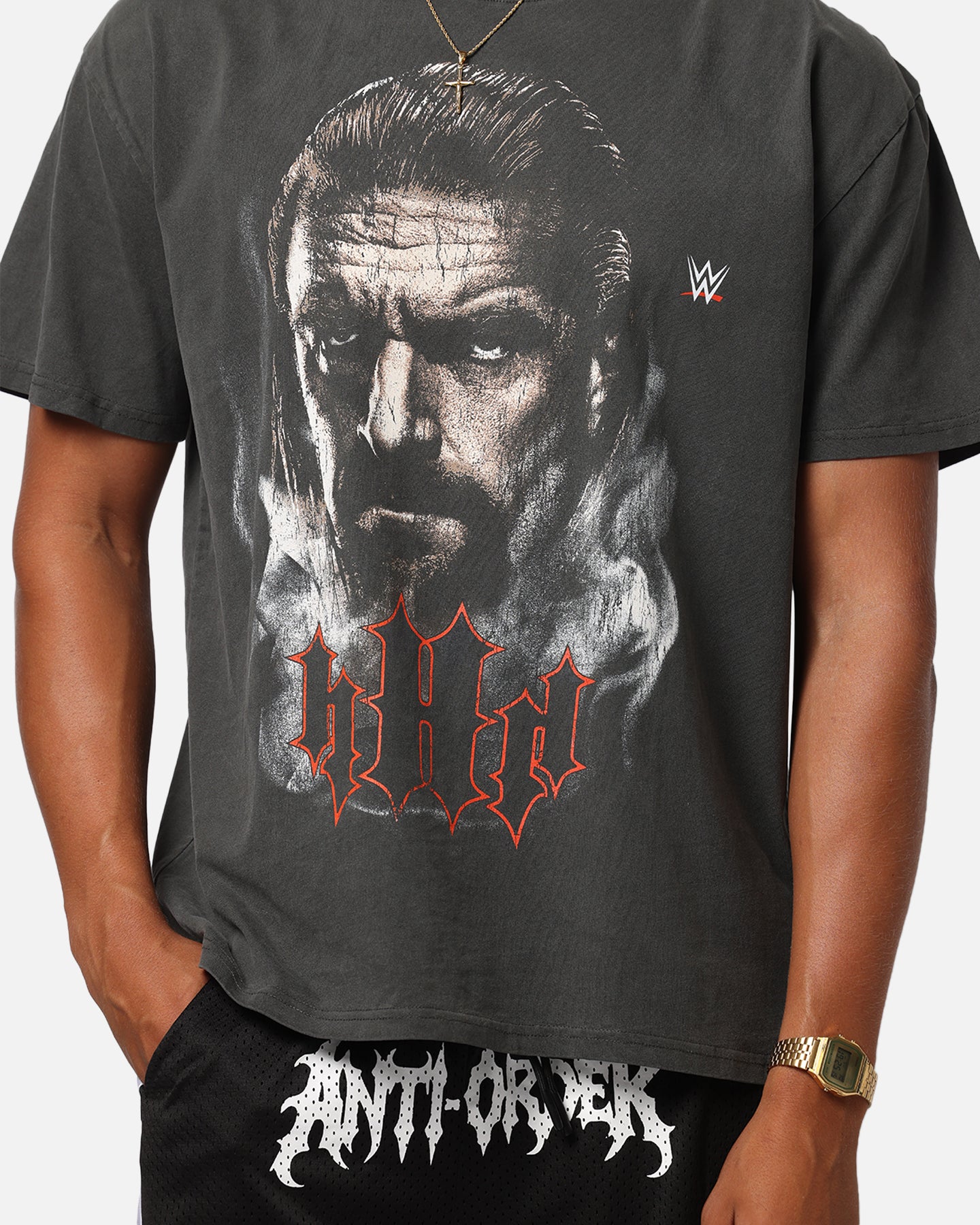 Culture Kings X WWE Triple H Wrestlemania XLI Heavy T-Shirt Black Wash、mySite、zt4zffjzw