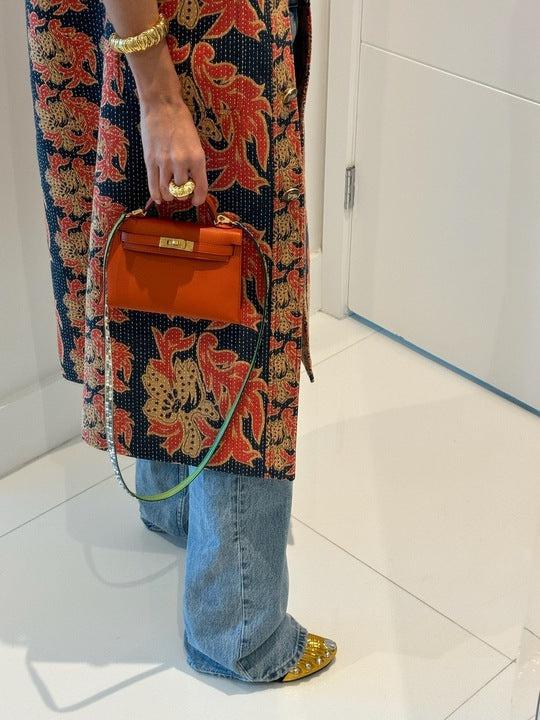 Hermès Kelly 20 Mini II Sellier Terre Battue Epsom Gold Hardware、mySite、garminoutage.com