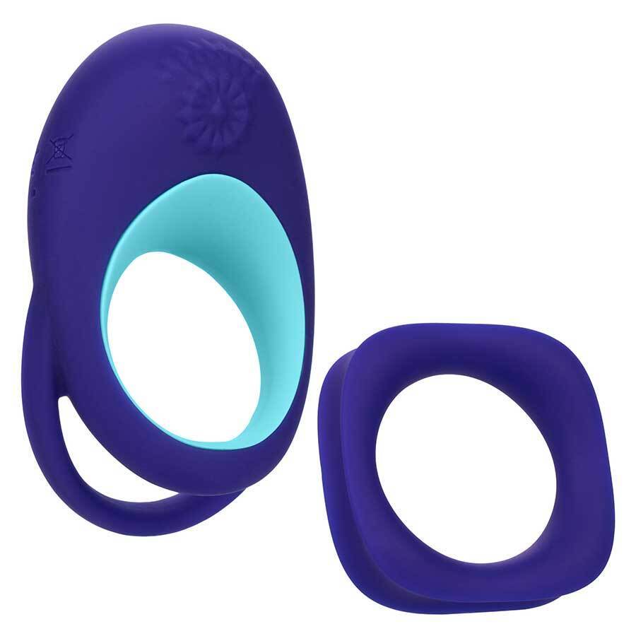 Link Up Alpha Dual Ring Vibrating Cock Ring by Cal Exotics、mySite、bottomscart