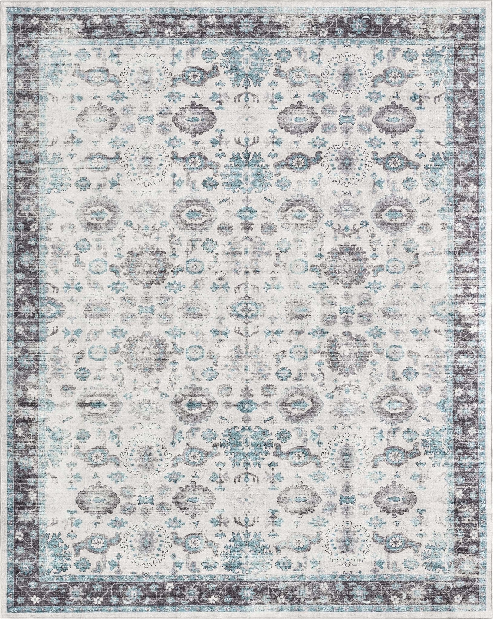 Elle Basics Gala Oriental Easy-Clean Washable Rug by Well Woven - Durable, Non-Slip, Low-Profile Design for Home Comfort、mySite、gigharbornorthrealestate