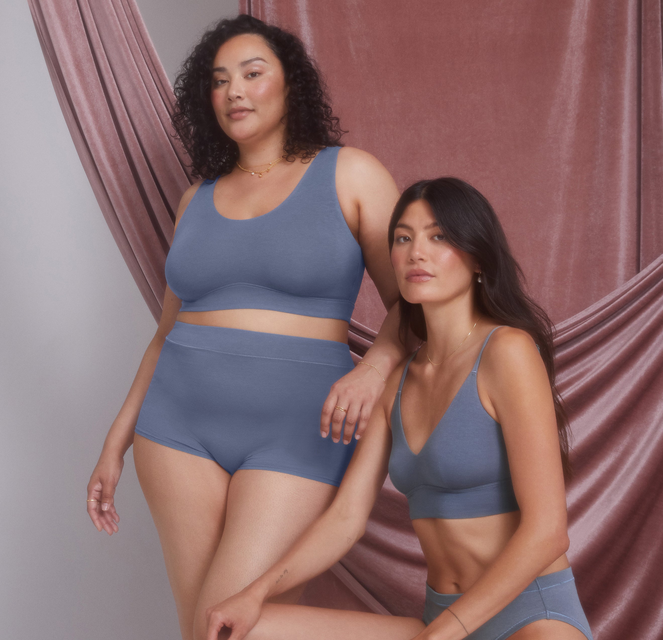 Cloud Cotton Highwaist Boyshort - Slate、mySite、bengalsvssteelers