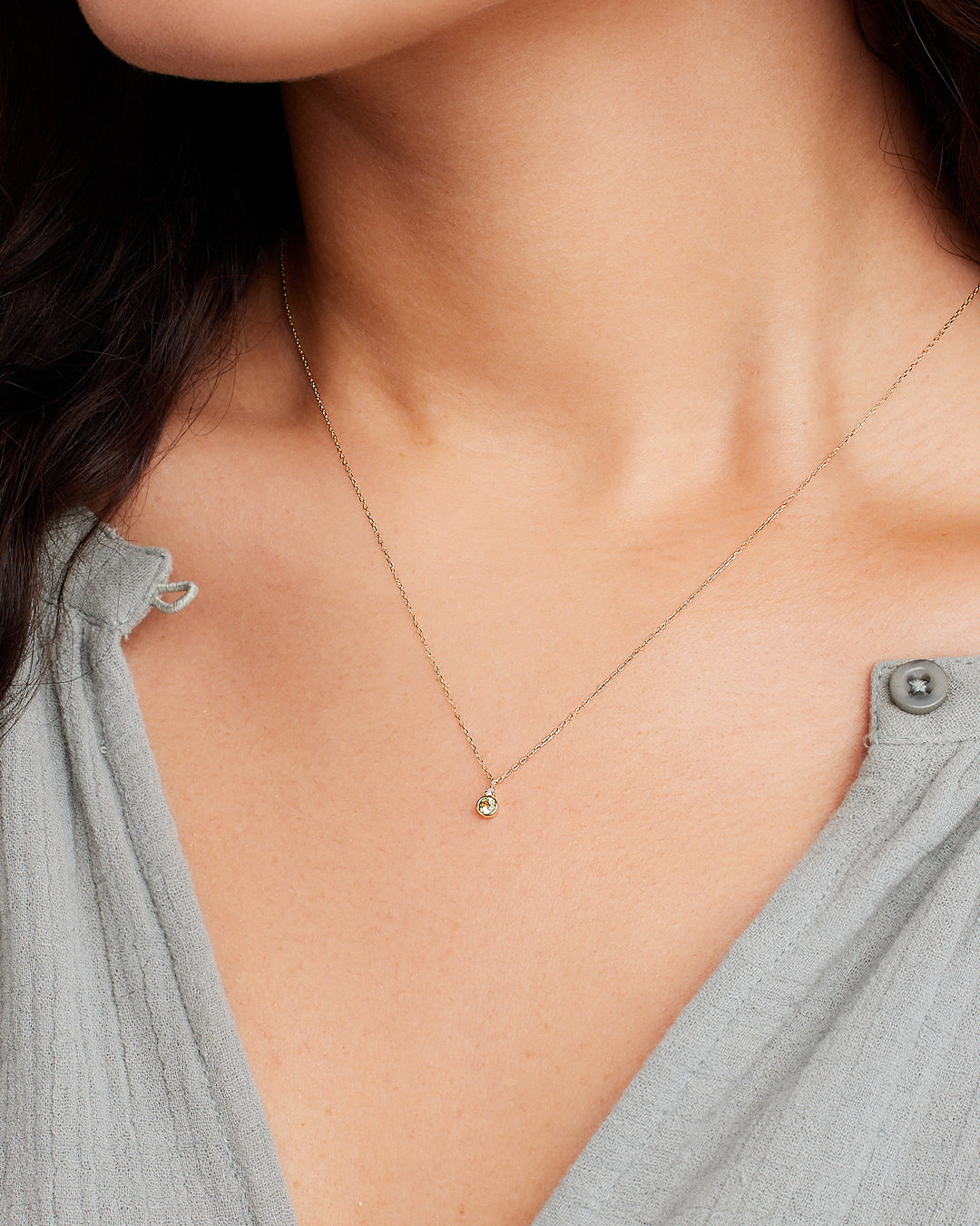 14k Gold Birthstone Necklace、mySite、hinf8tx79