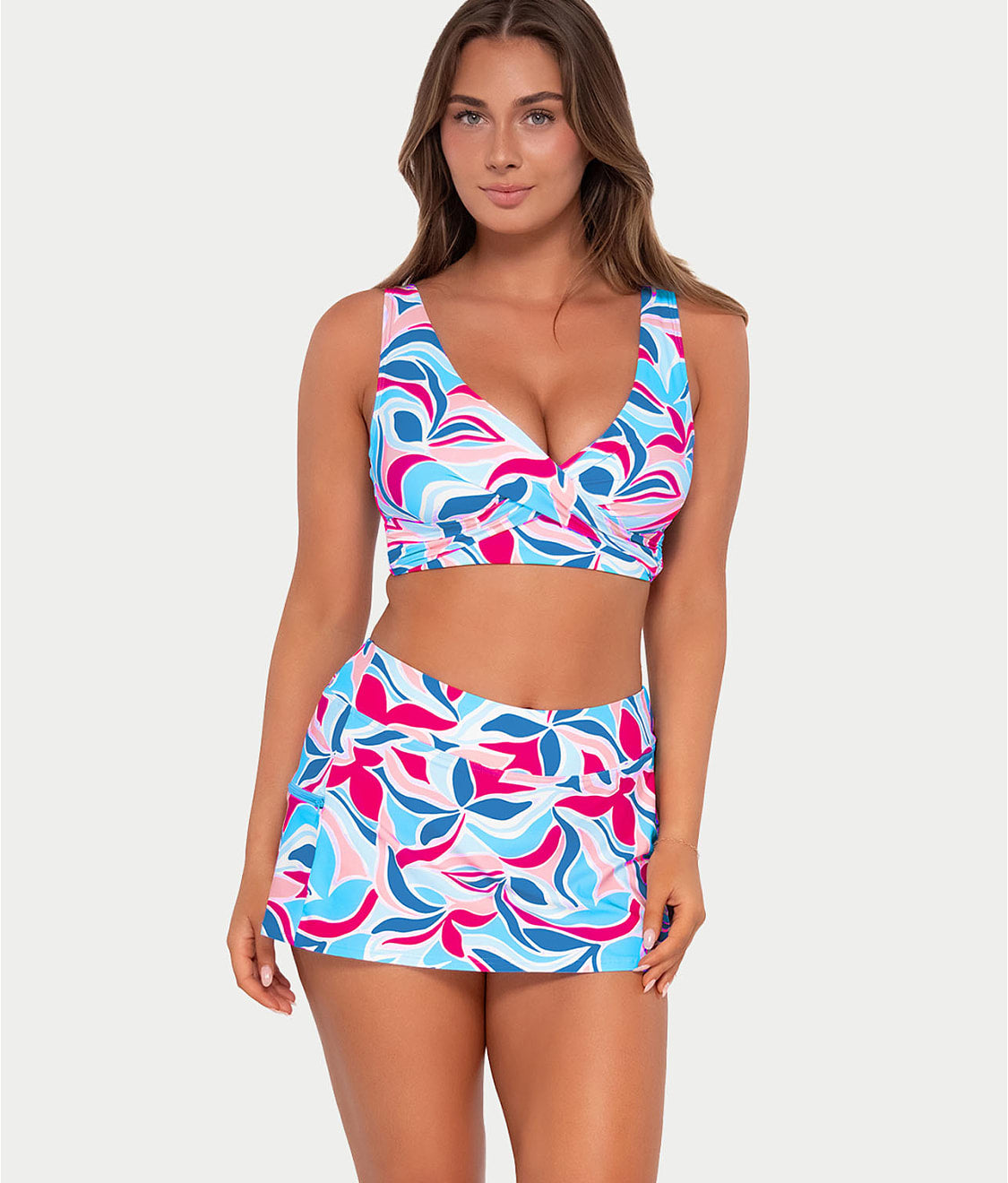  Printed Elsie Underwire Wrap Bikini Top、mySite、justintrudeaud