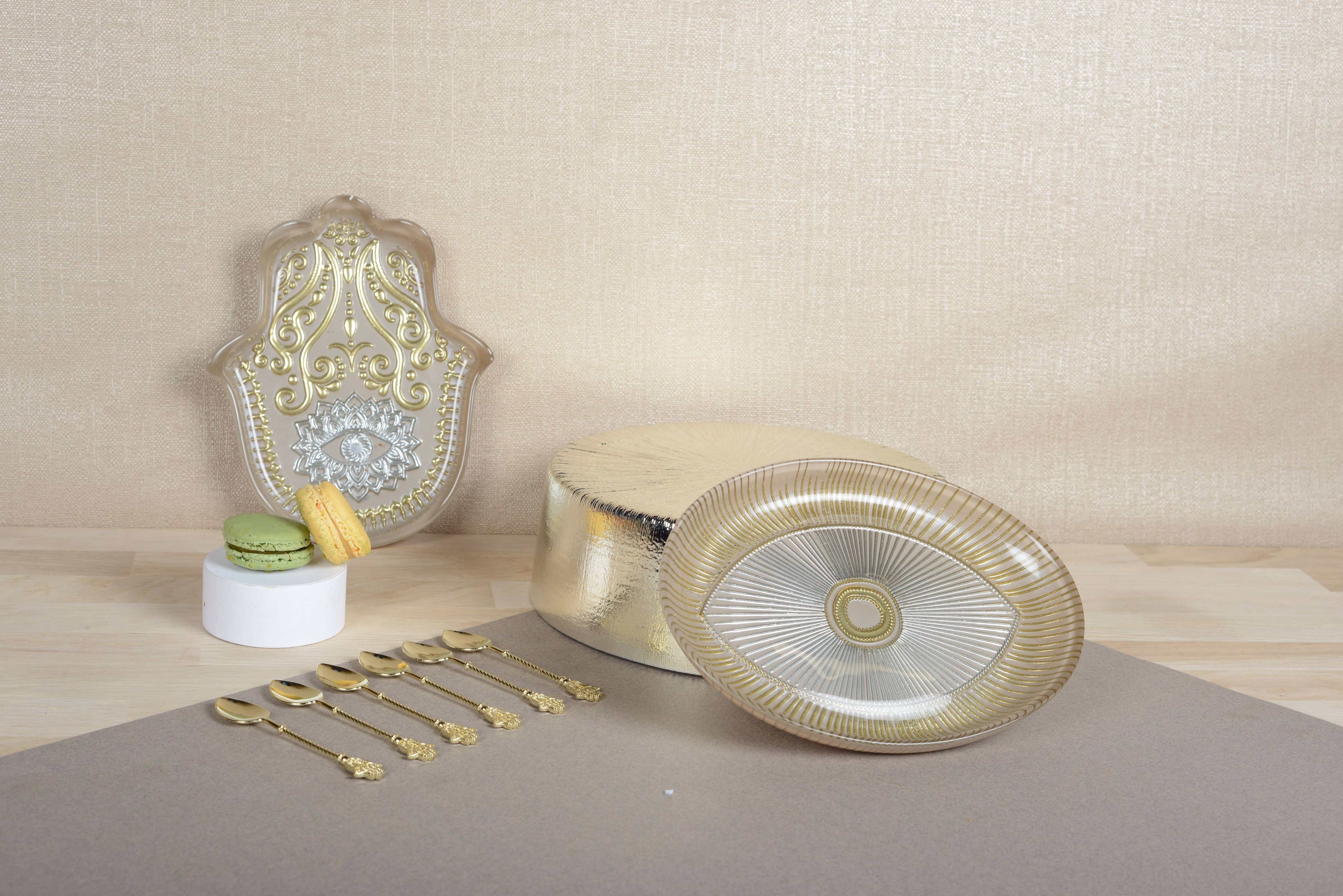 Hamsa Serving Dish - Beige、mySite、topwebapps