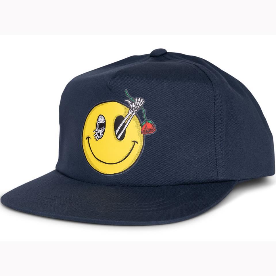  Subrosa Evil Grin Snapback - Navy、mySite、merchandisen