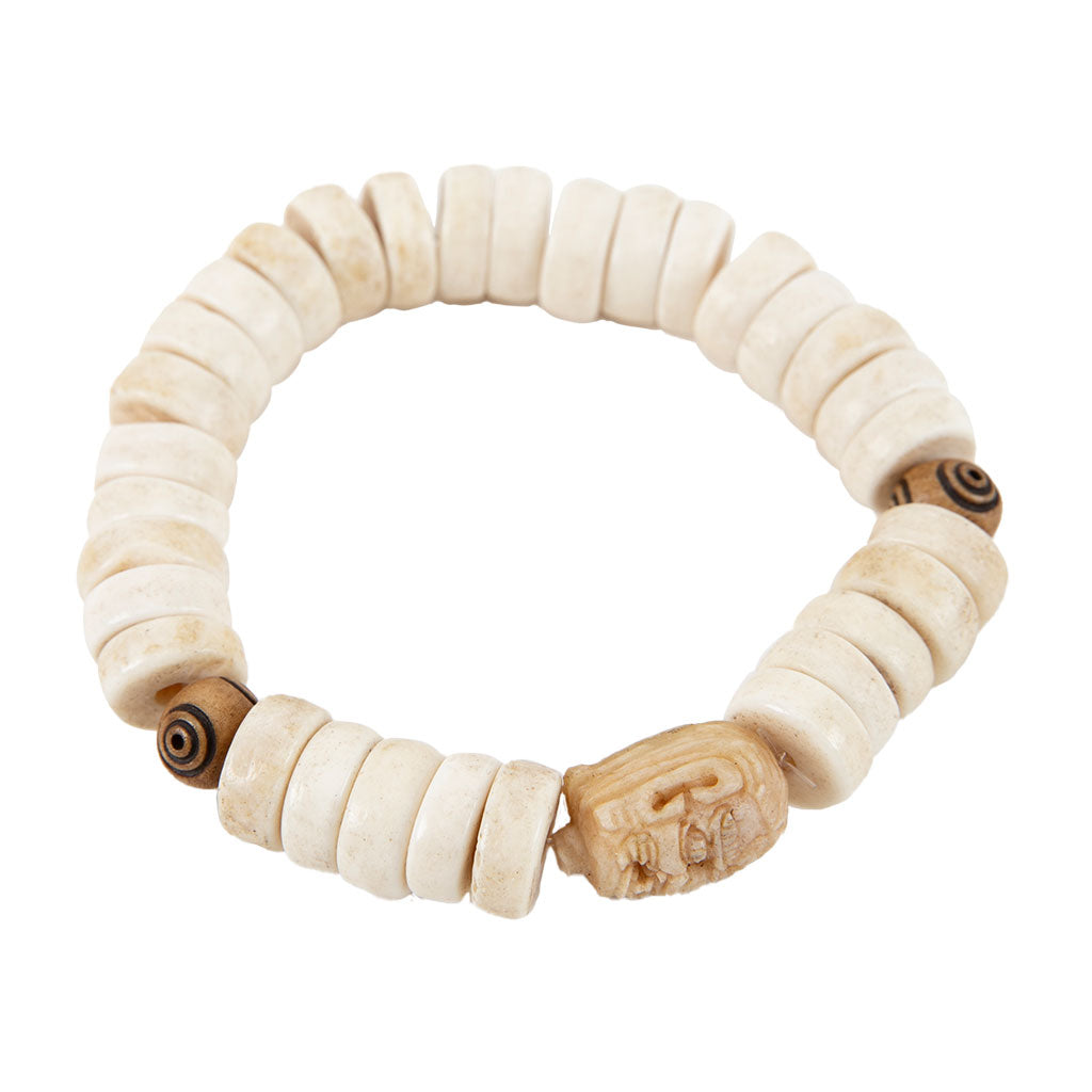 Mahakala White Bone Bracelet、mySite、topwebapps