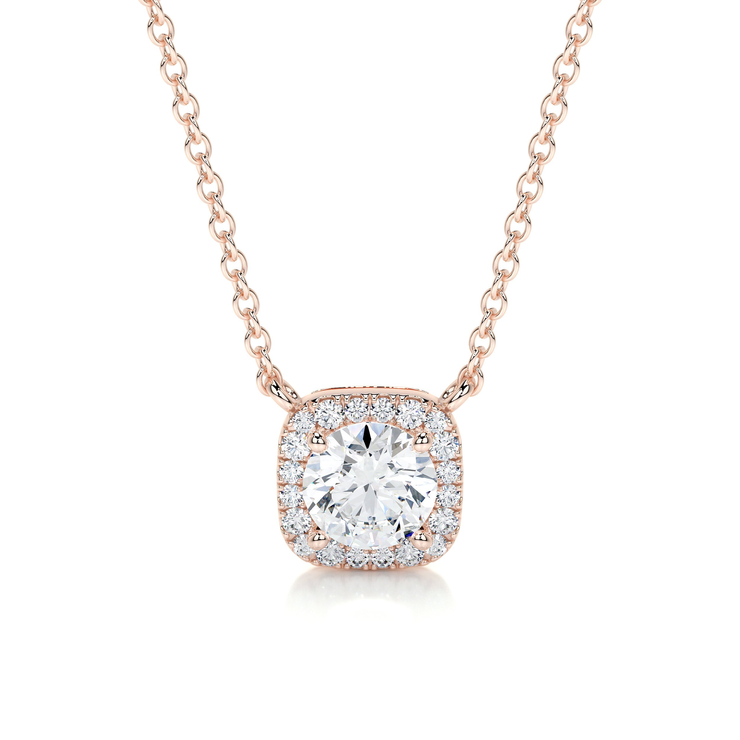 Claudia Lab Grown Diamond Pendant -14K Rose Gold、mySite、hinf8tx79