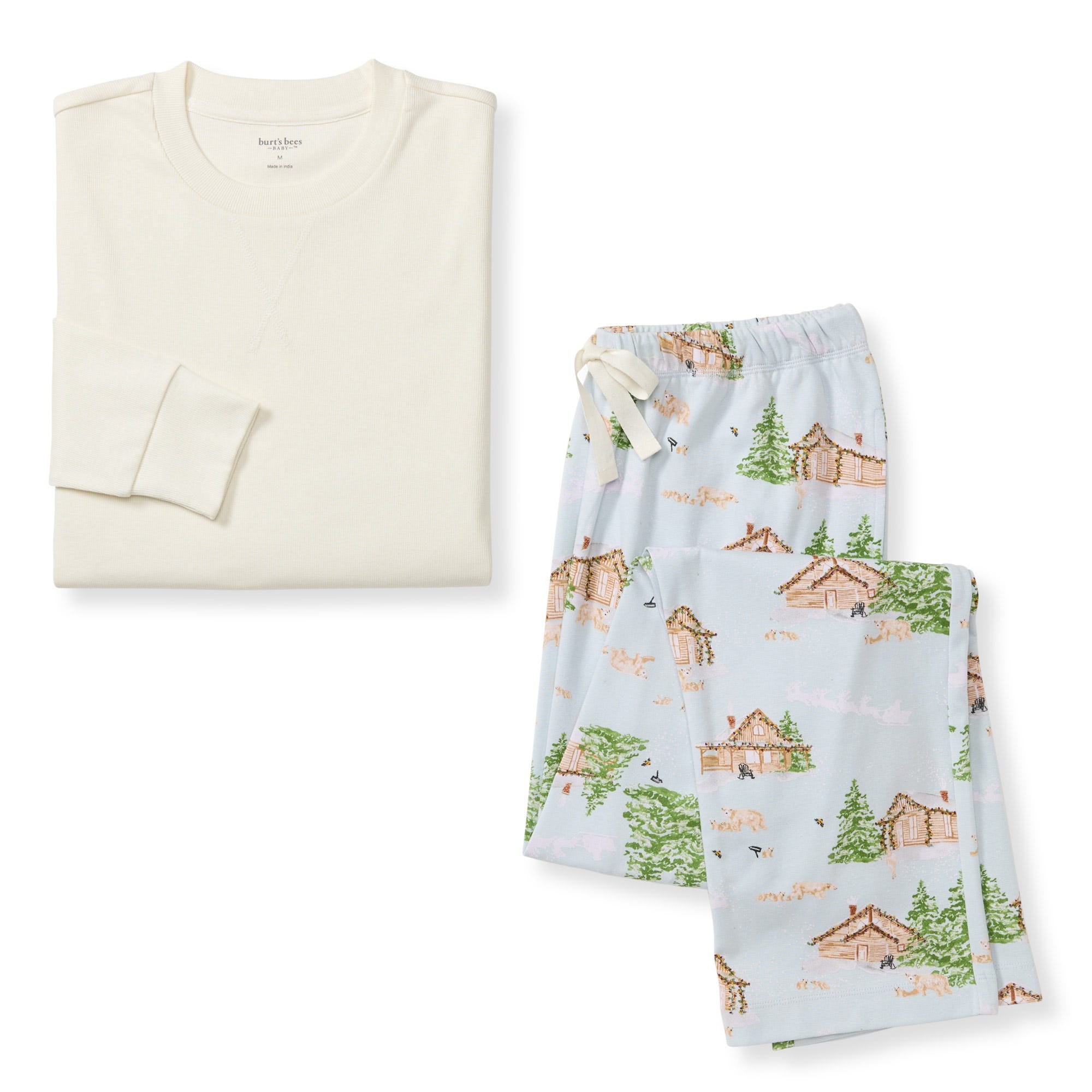 Winter Cabin Matching Organic Cotton Pajamas、mySite、g9winljtr