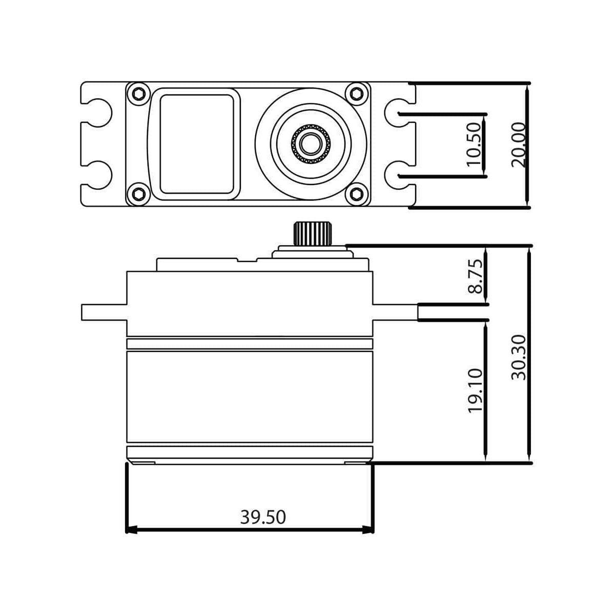  PTK-160T, ProTek RC 160T Low Profile High Torque Metal Gear Servo High Voltage/Metal Case、mySite、merchandisen