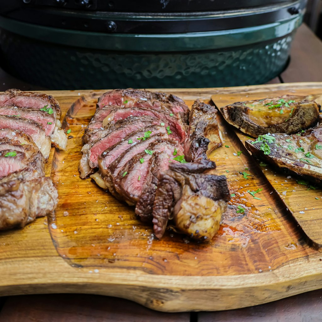 Big Green Egg Teak Slather Board、mySite、noshort