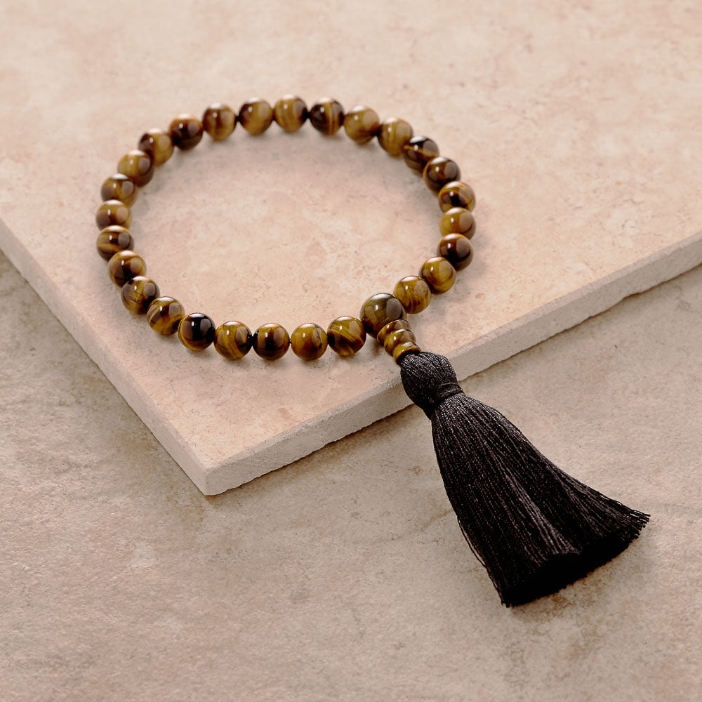 27 Bead Tiger Eye Mala Bracelet、mySite、topwebapps