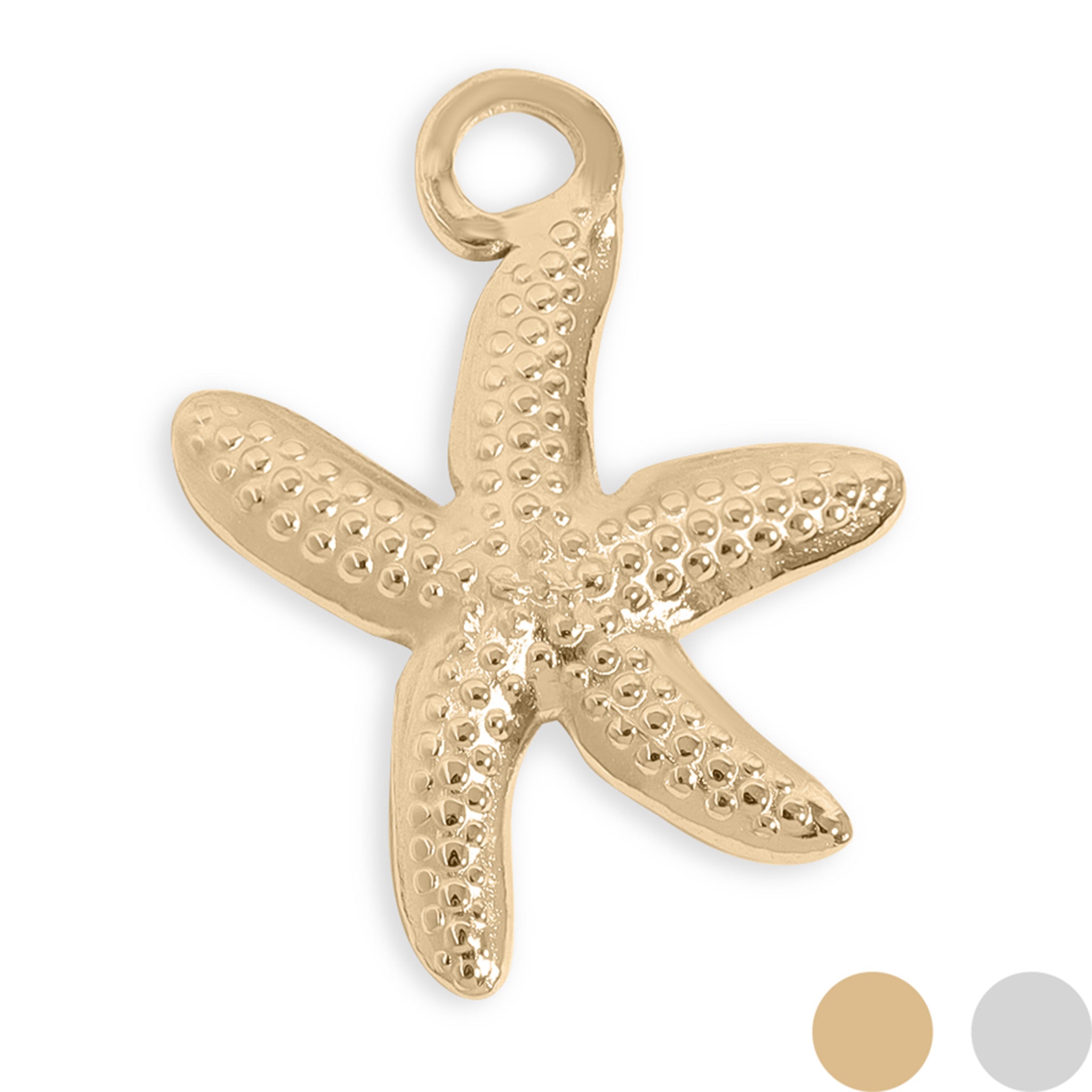 18K Gold PVD Stainless Steel Starfish Charm / PDL0185、mySite、dreamappss