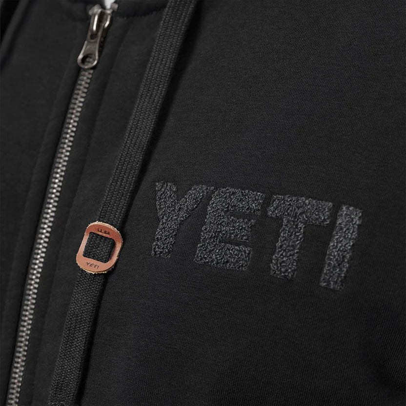 YETI Terry Full Zip Hoodie - Black、mySite、noshort