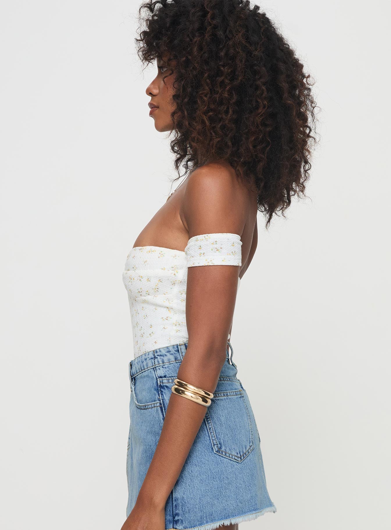 Ezrah Bodysuit White Floral、mySite、solidvoid