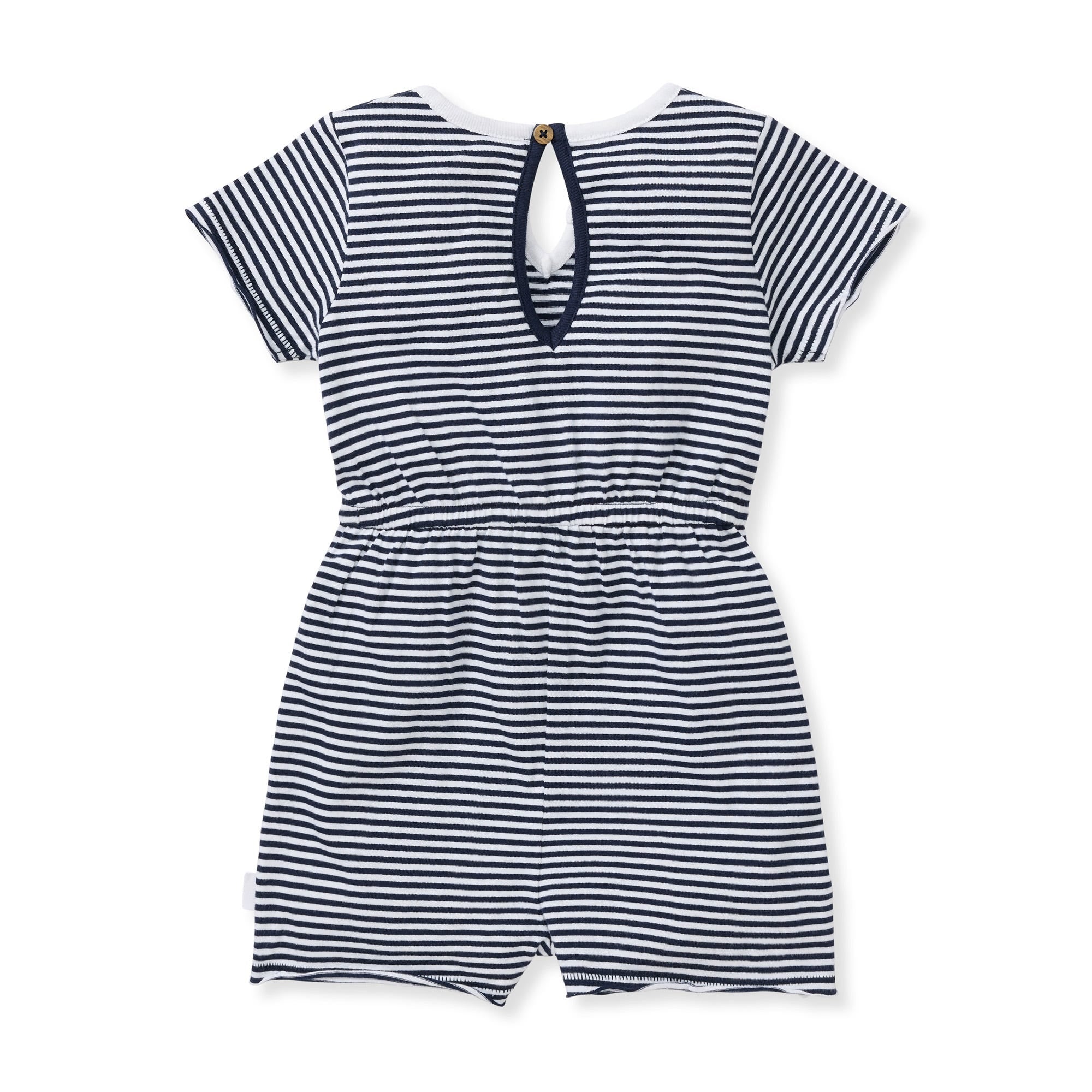  Classic Stripe Organic Cotton Girl Romper、mySite、layawaytickets